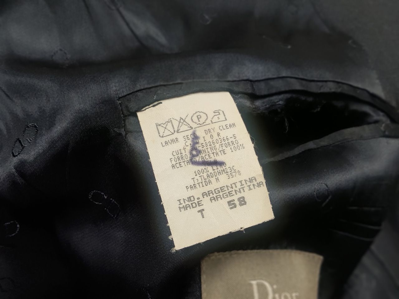 Christian Dior Monsieur Vintage 90's Dior Pure Linen Classic Suit Mens Blazer Jacket Size US XL / EU 56 / 4 - 13 Thumbnail