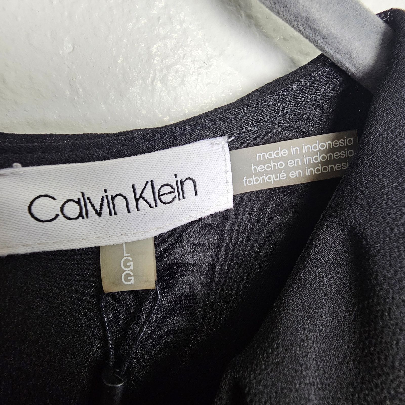 Calvin Klein Calvin Klein Womens Ruffle Surplice Blouse Classic Size L Size L / US 10 / IT 46 - 6 Thumbnail
