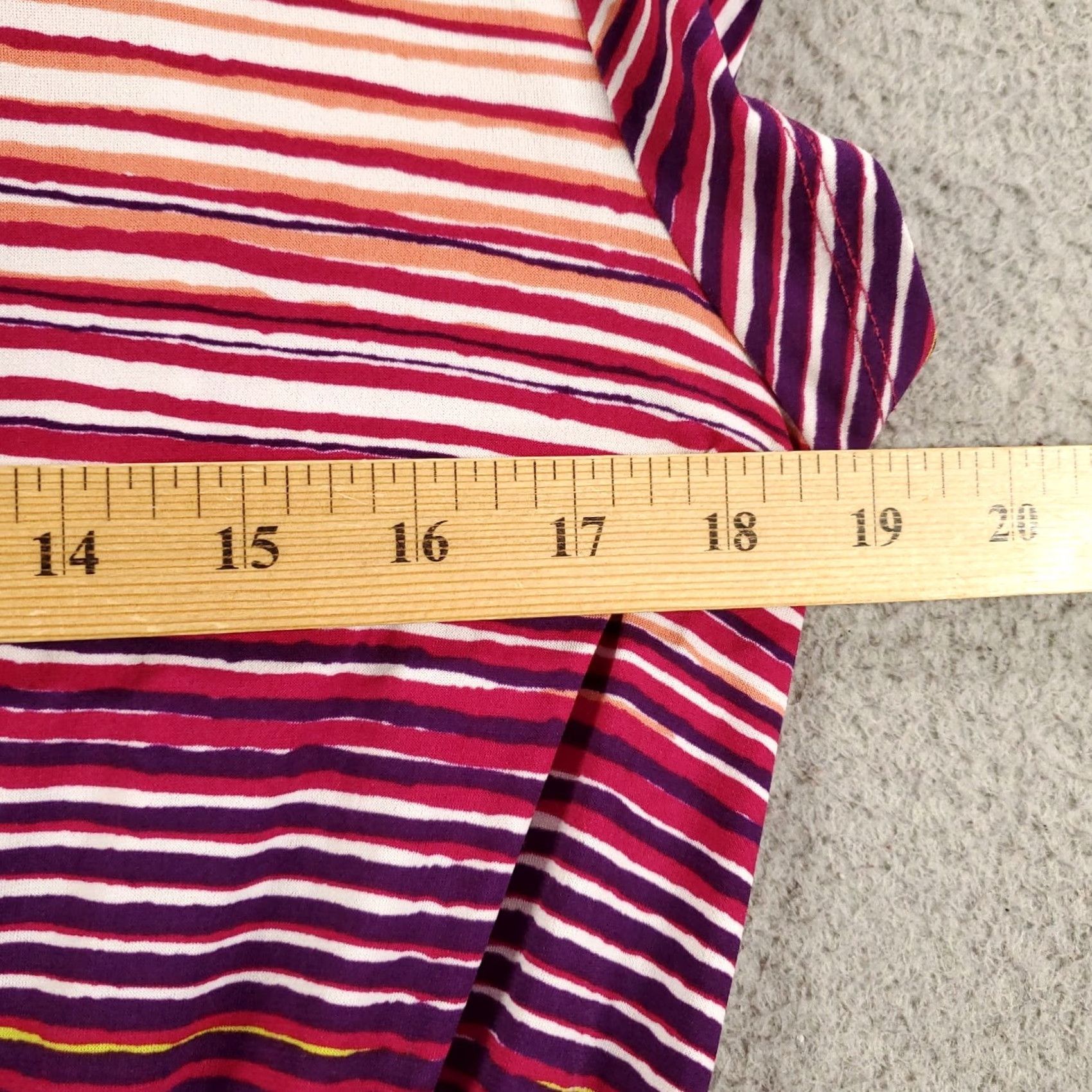 Rainbow Womens Dress Striped Belted Midi Stretchy Pockets Multicolored Rainbow Size 12 Fynn And Rose Shirt? Size XL / US 12-14 / IT 48-50 - 2 Thumbnail