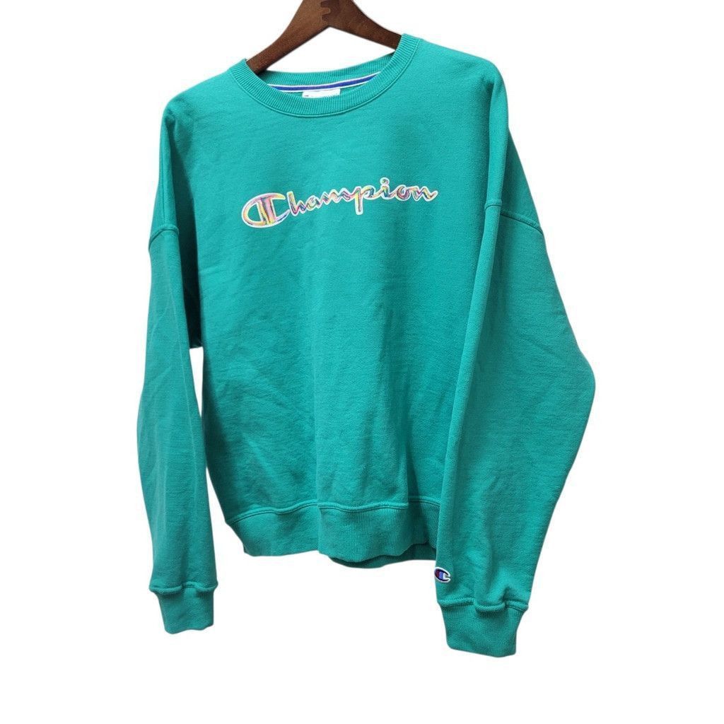 Champion Authentic Champion Women Long-Sleeves Loose Fitting Pullover Size L / US 10 / IT 46 - 3 Thumbnail