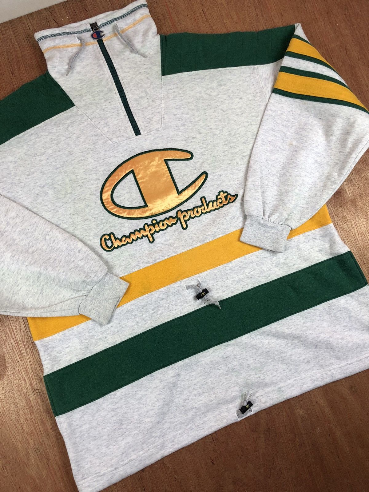 Champion × Vintage Vintge Champion Big Logo & Patchwork Design Size US L / EU 52-54 / 3 - 3 Thumbnail