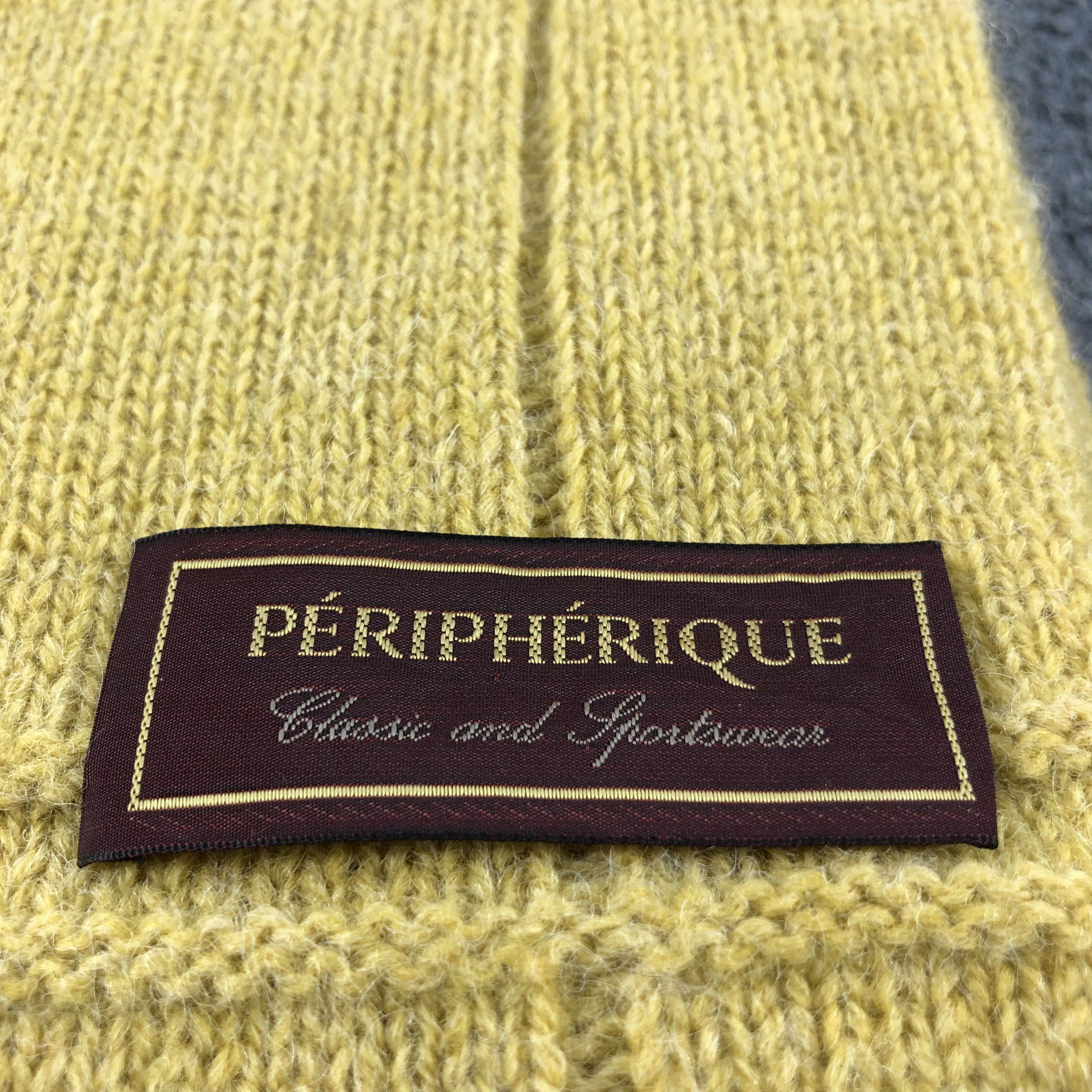 Vintage Peripherique Wool Scarf Muffler V728 Size ONE SIZE - 5 Thumbnail