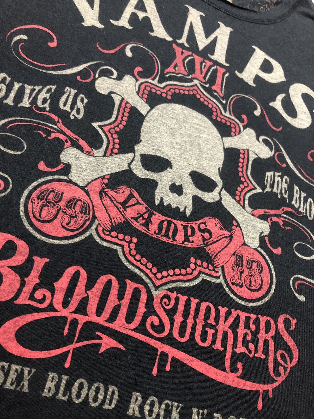 If Six Was Nine 🔥FIRE🔥 Vintage Vamps Distressed Style Shirt Size US M / EU 48-50 / 2 - 5 Thumbnail