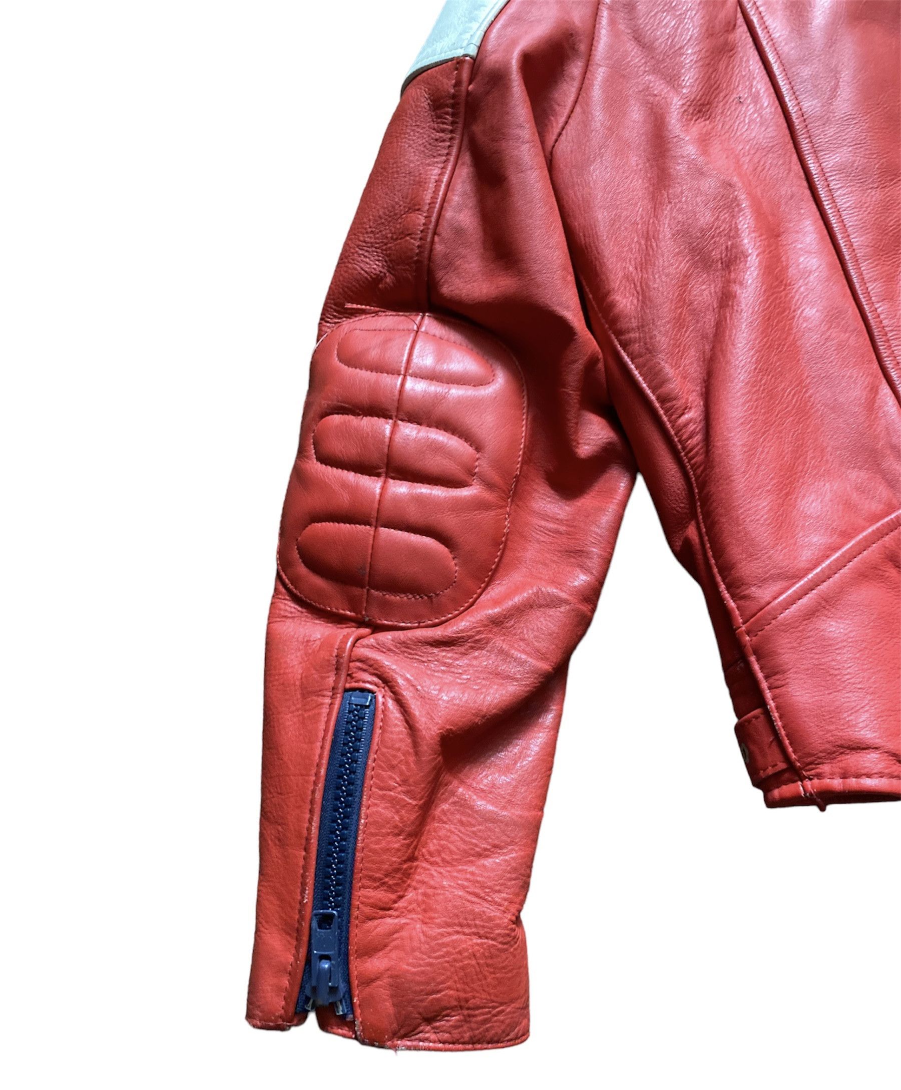 Vintage Rare UK Vintage 80s Wolf Leathers Biker Jacket Cafe Racer Size US XL / EU 56 / 4 - 5 Thumbnail