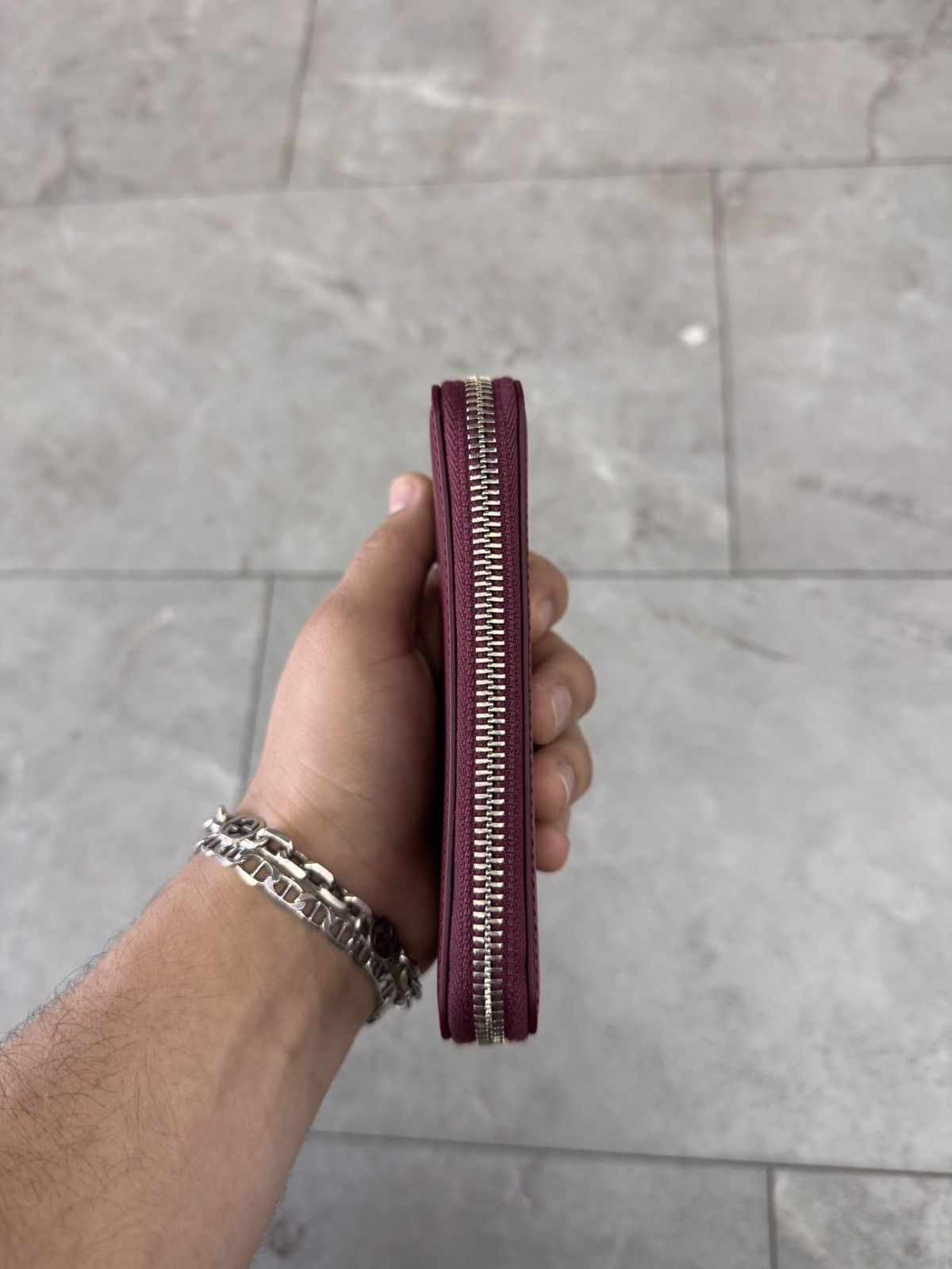 Maison Margiela Maison Margiela Zip Long Leather Wallet Red Size ONE SIZE - 3 Thumbnail