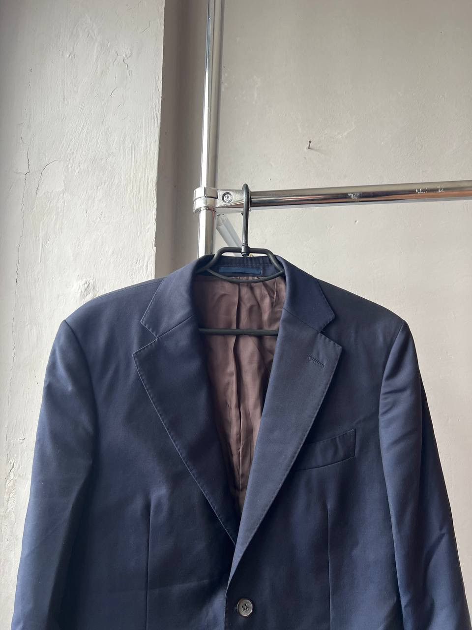 Suitsupply 2017 SUITSUPPLY BLUE PLAIN NAVY CLASSIC MENS SUIT Size 48S - 5 Thumbnail