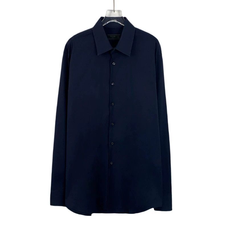 Prada Prada Blue lapel single-breasted long-sleeved shirt 2501-Ne Size US XS / EU 42 / 0 - 1 Thumbnail