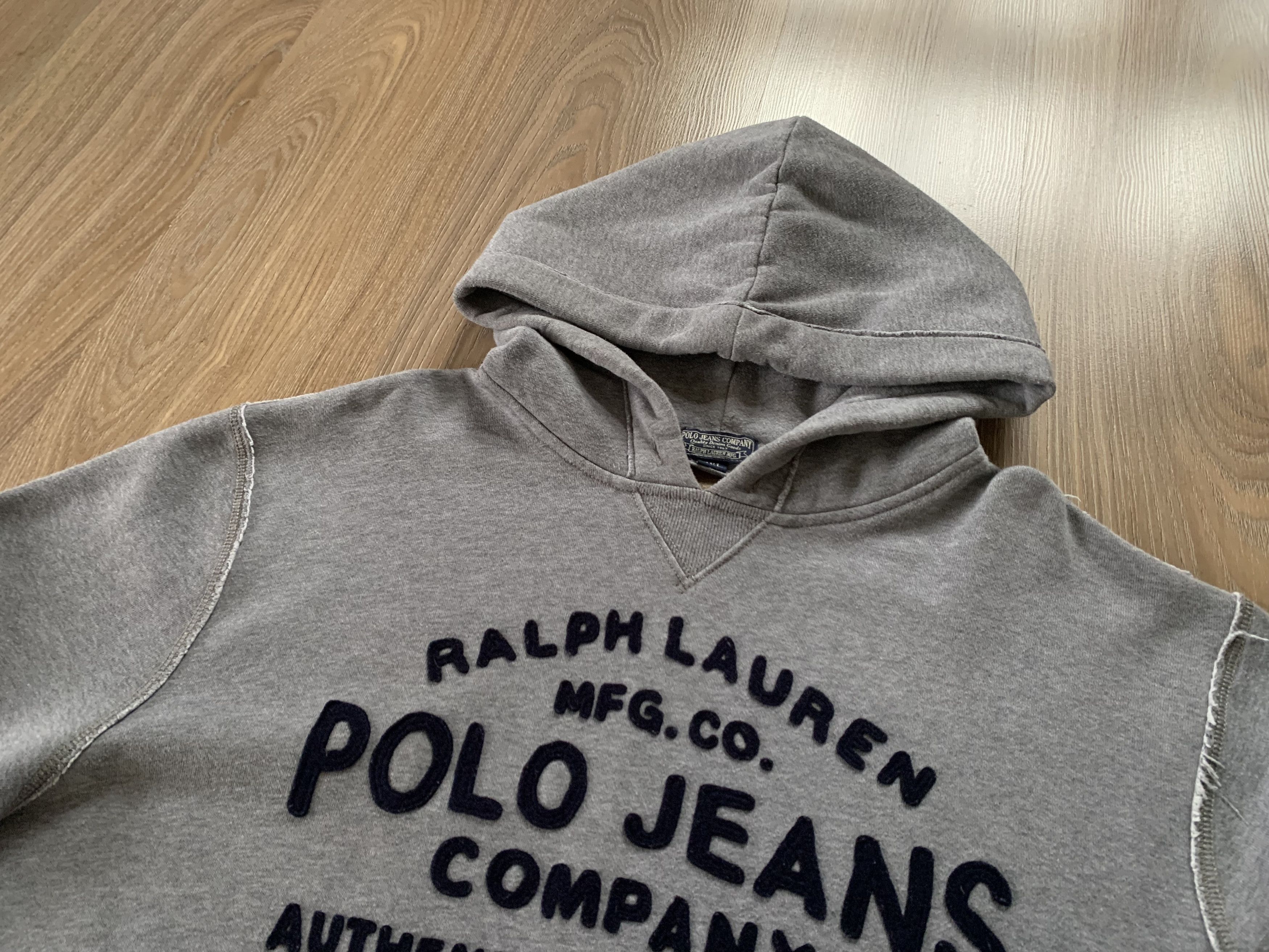 Polo Ralph Lauren × Ralph Lauren × Vintage Ralph Lauren Vintage Grey Cotton Hoodie Size US XXL / EU 58 / 5 - 4 Thumbnail