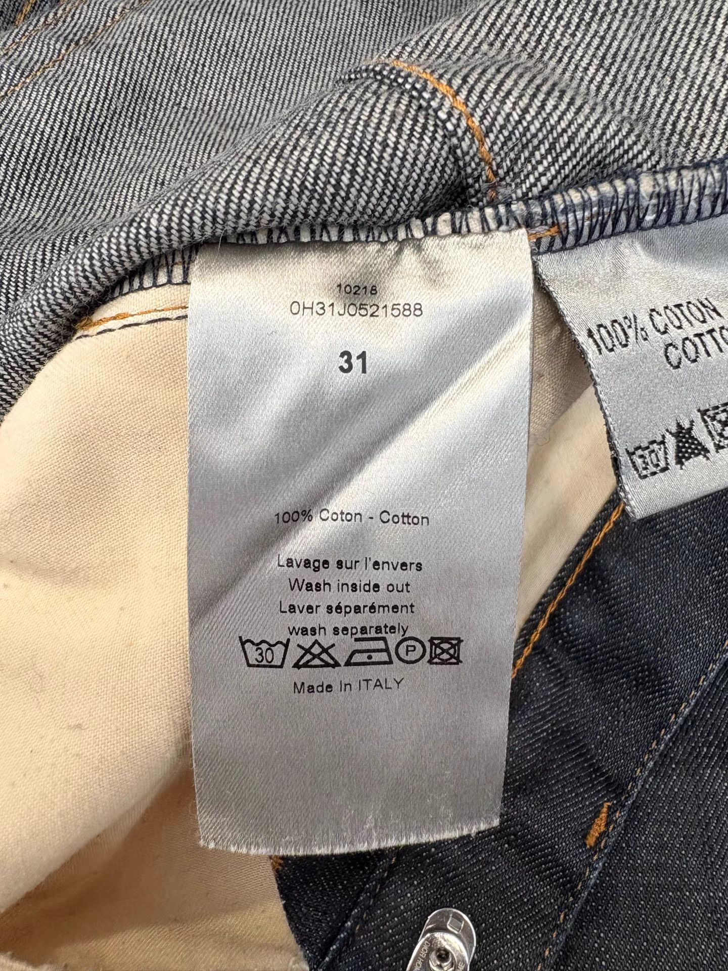 Dior DIOR Washed Denim Jeans Size US 31 - 4 Thumbnail