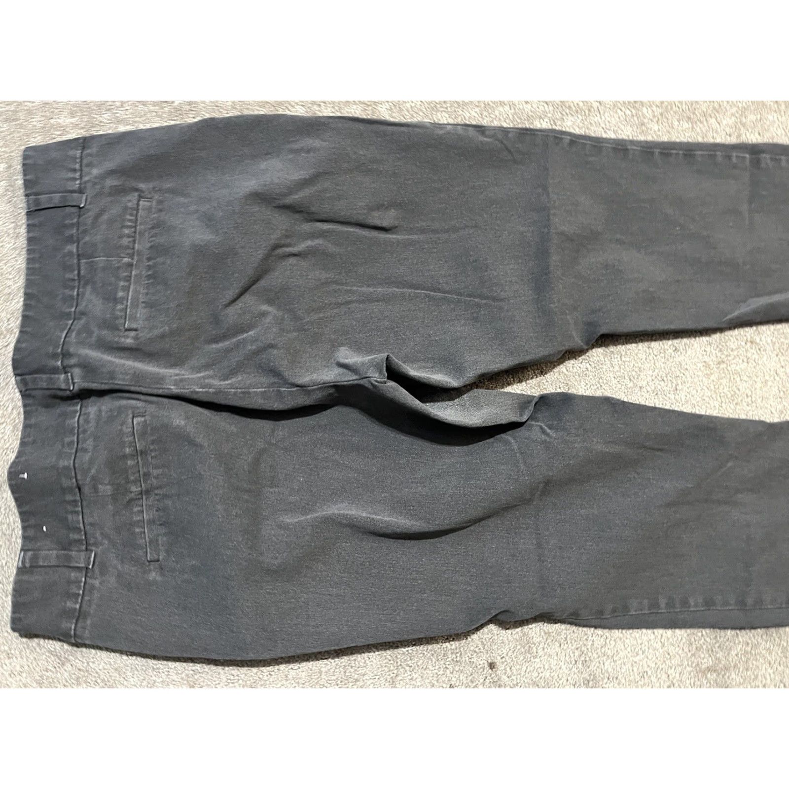 Ann Taylor Ann Taylor LOFT Modern Chino Pants 14 Gray Skinny Crop Business Casual Womens Size 36" / US 14 / IT 50 - 4 Thumbnail