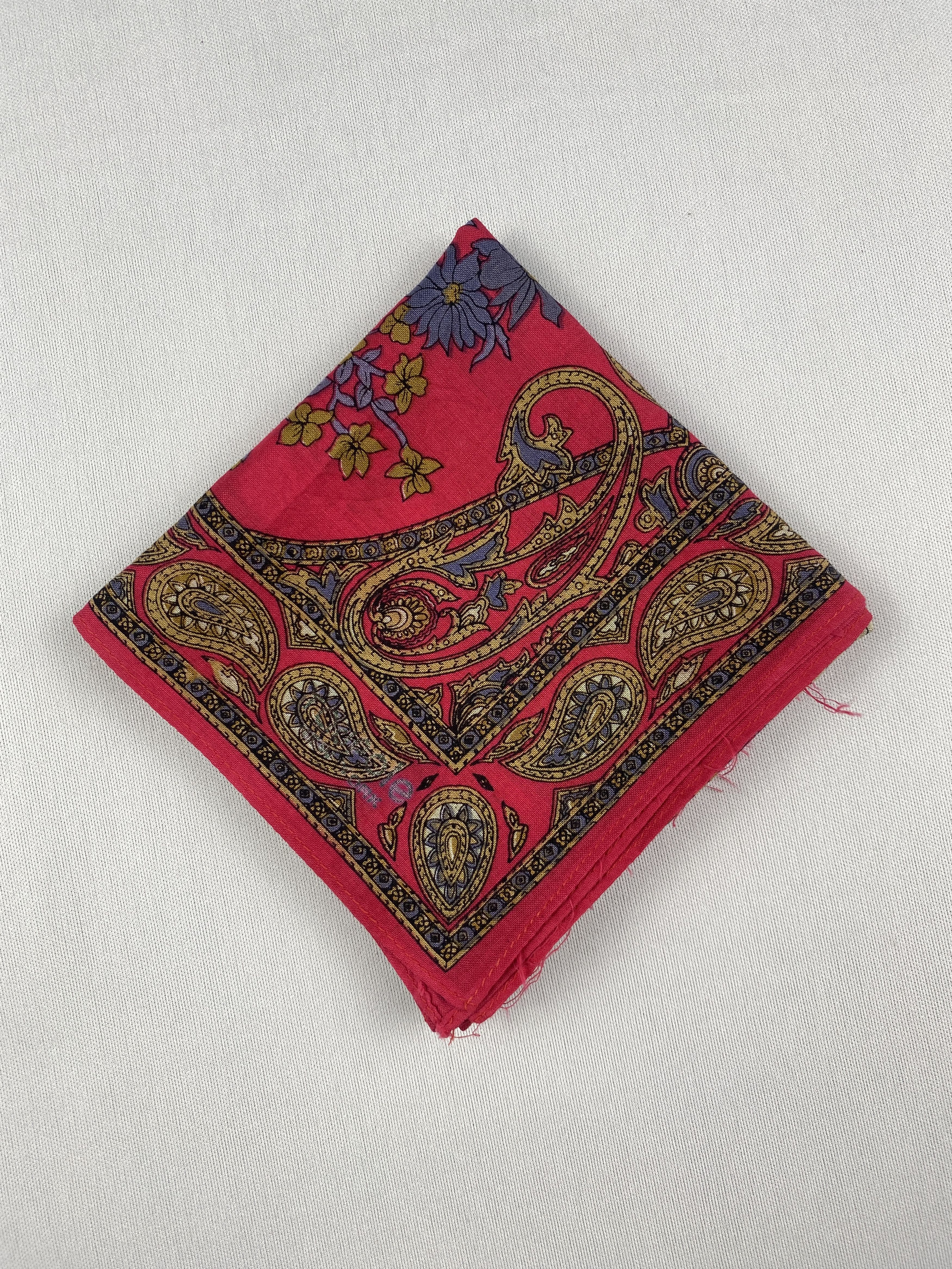 Celine Vintage Celine Handkerchief Pocket Square Bandana HM0015 Size ONE SIZE - 3 Thumbnail