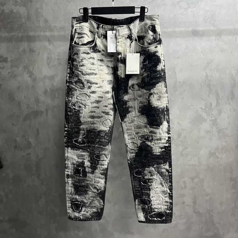 Givenchy Givenchy Black Cotton Casual Pants for Men 0089 Size US 32 / EU 48 - 1 Thumbnail