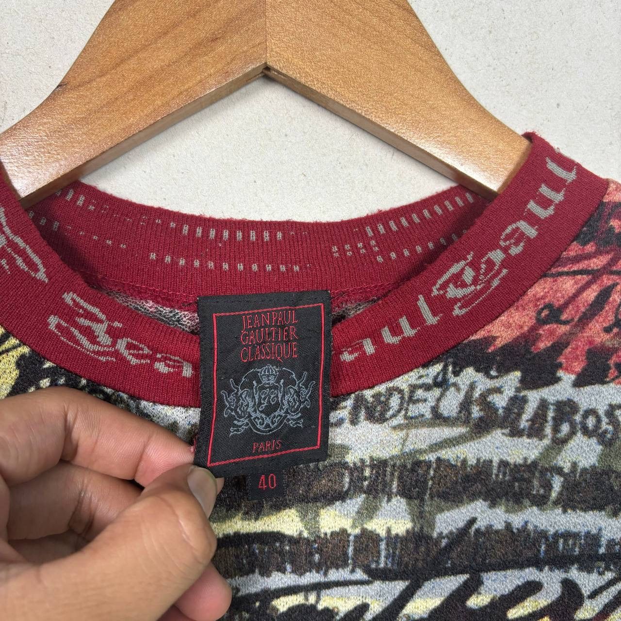 Jean Paul Gaultier JEAN PAUL GAULTIER SS98 CALLIGRAPHY SWEATER JPG MAILLE Size US S / EU 44-46 / 1 - 9 Thumbnail
