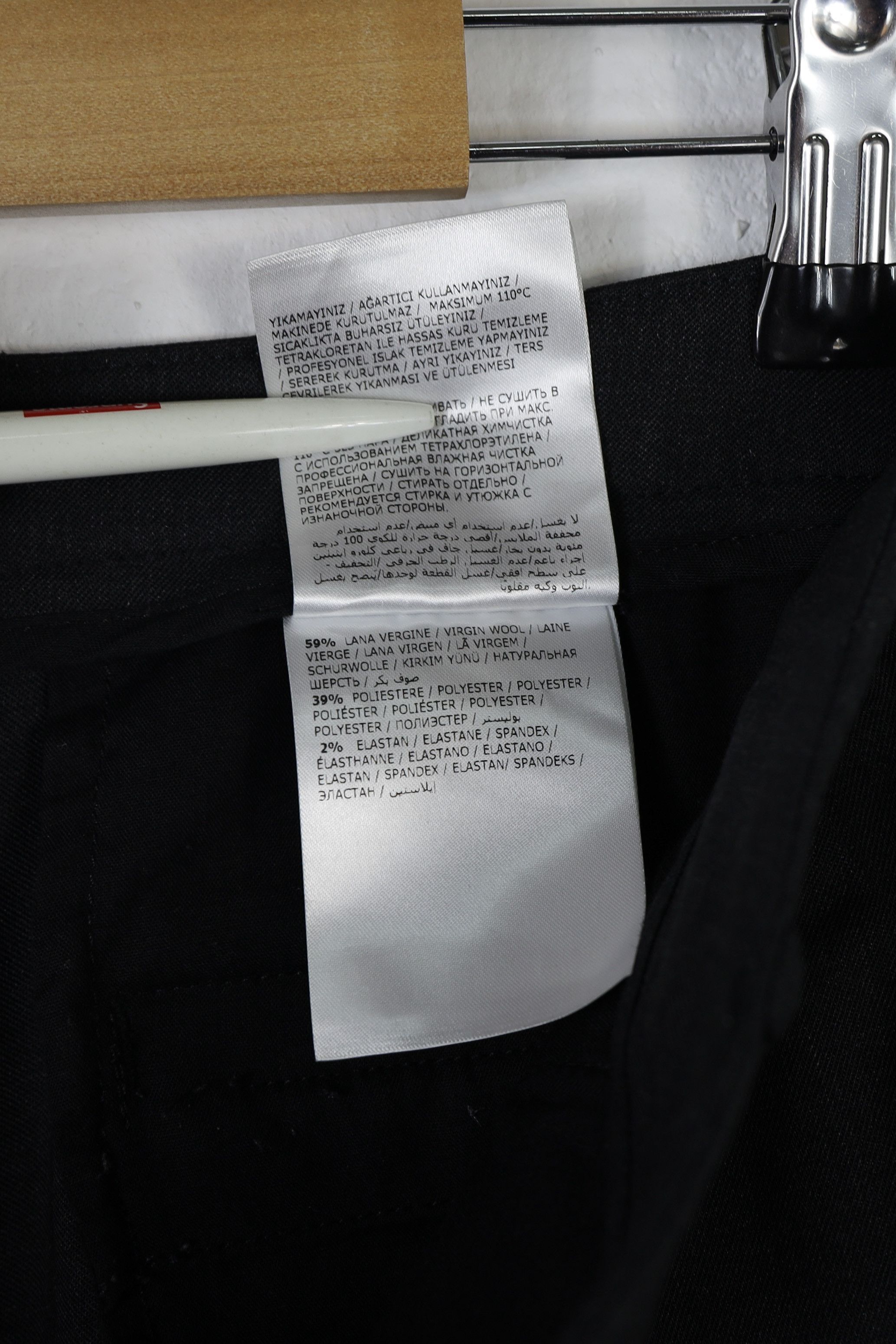 Moncler Moncler Dark Gray Pantalone Wool Trousers Pants 40 size Size 27" / US 4 / IT 40 - 6 Thumbnail