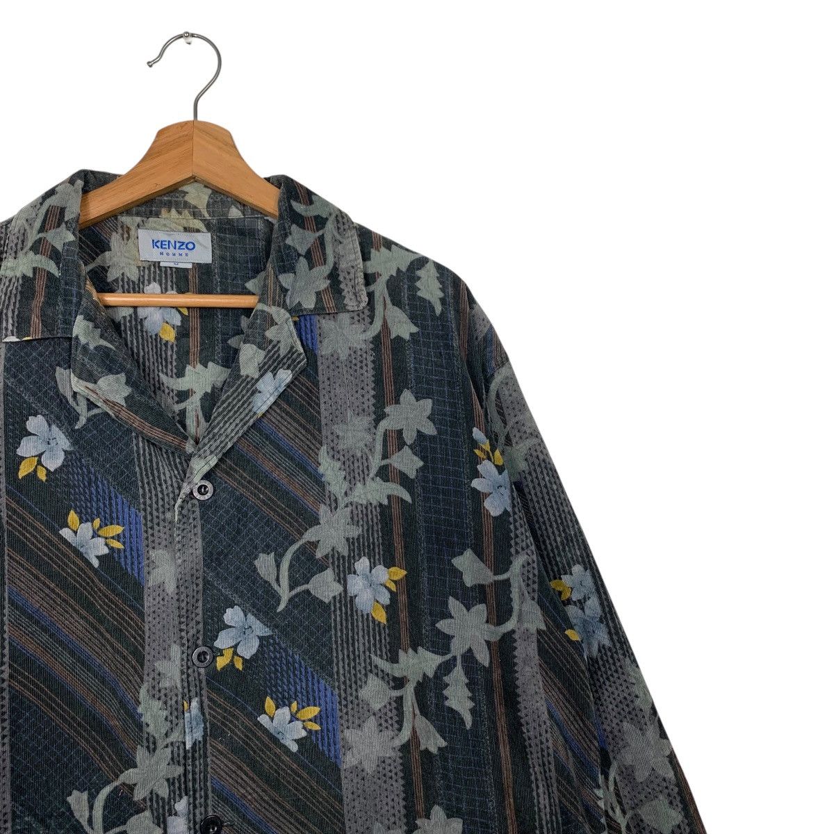 Kenzo KENZO HOMME Motif Flower Shirt Casual Jacket #1571-C70 Size US M / EU 48-50 / 2 - 5 Thumbnail
