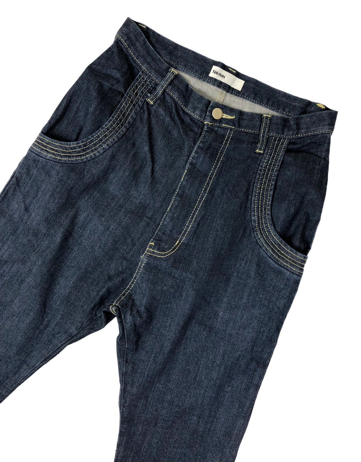 Issey Miyake × Japanese Brand × Ne-Net Ne Net by ISSEY MIYAKE Green Cherry Pocket Design Jeans Size US 28 / EU 44 - 6 Thumbnail