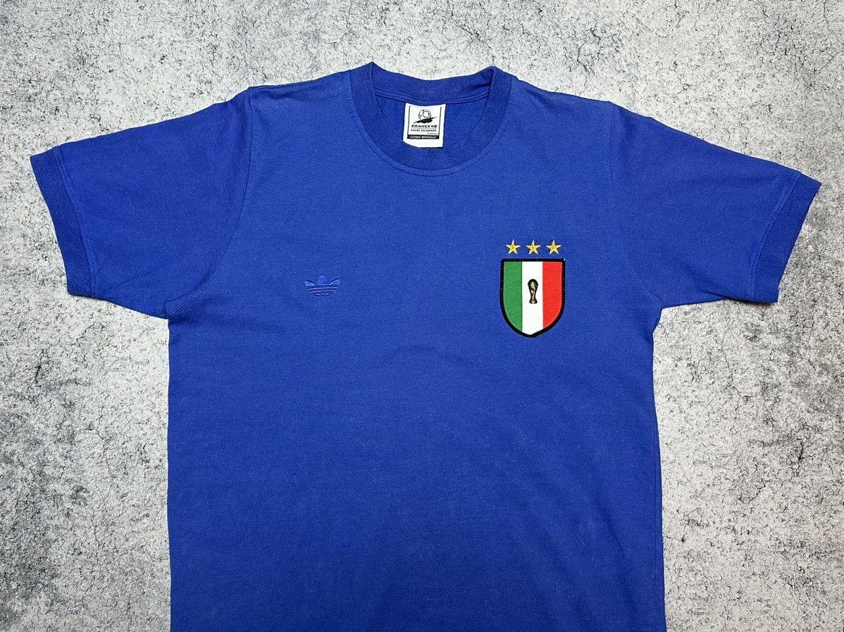 Adidas Vintage 90s Adidas Football World Cup France 98 Italy Shirt Size US L / EU 52-54 / 3 - 2 Thumbnail