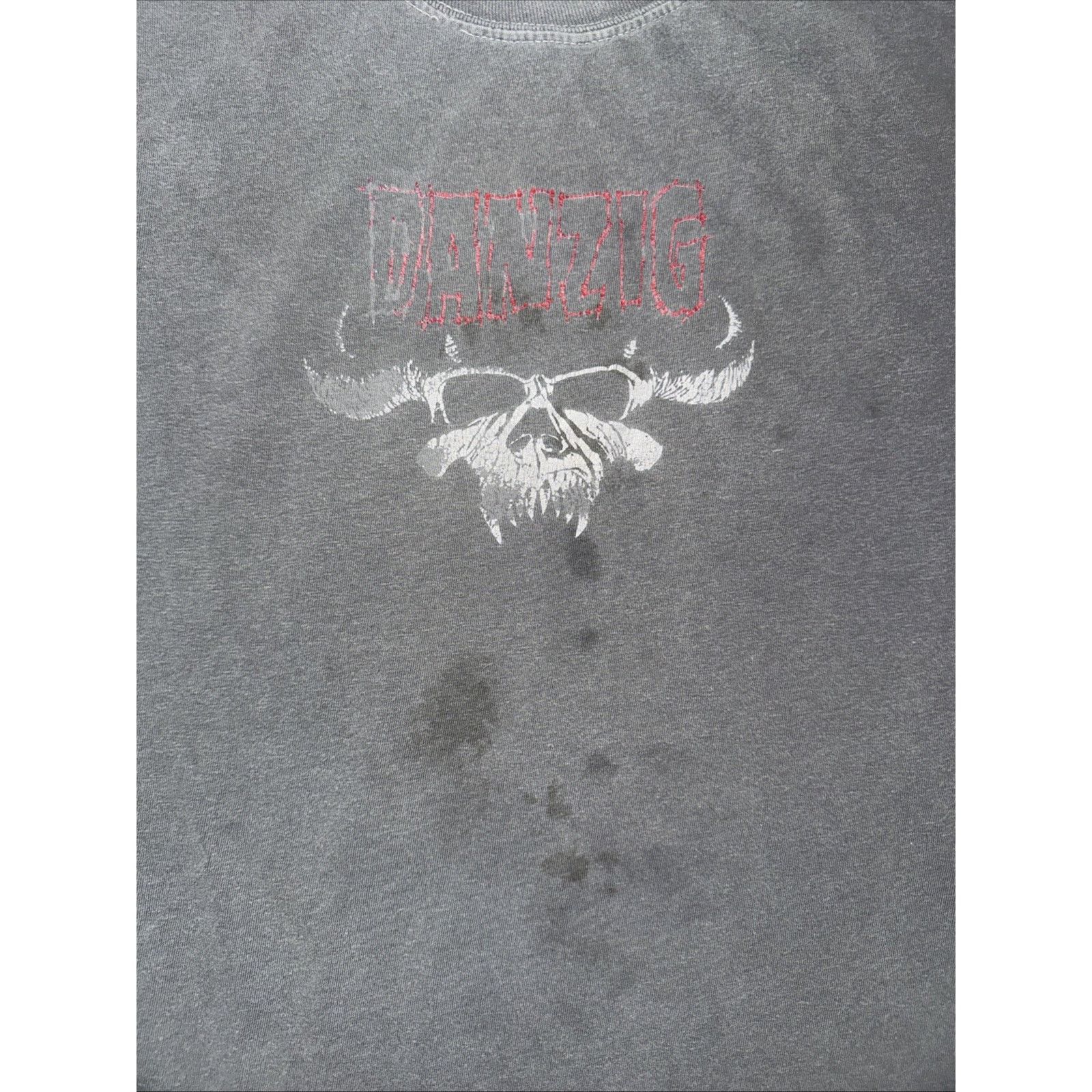 Band Tees Vintage Y2K Danzig T-Shirt Black XXL Distressed Sun Fade Size US XXL / EU 58 / 5 - 2 Thumbnail
