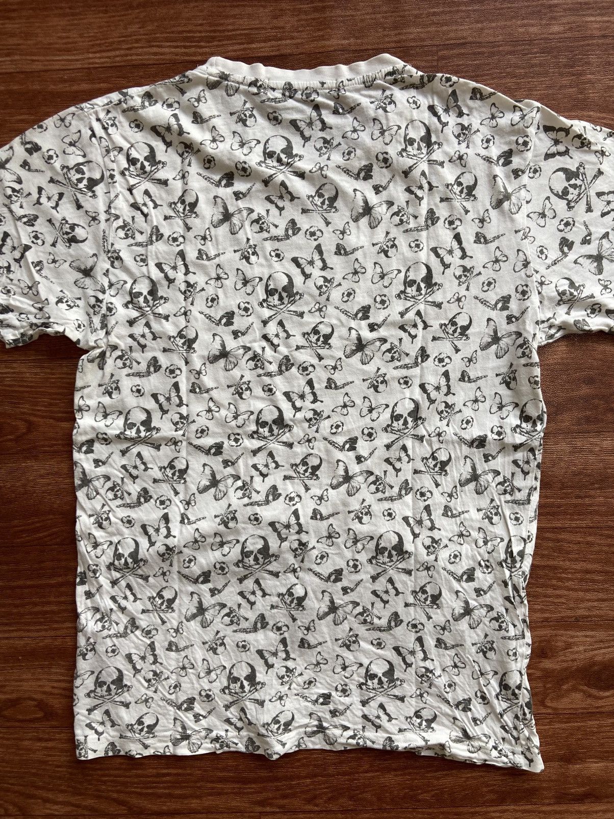 Hysteric Glamour Tanto Bolori All Over Print Skull And Butterfly Tshirt Size US L / EU 52-54 / 3 - 6 Thumbnail