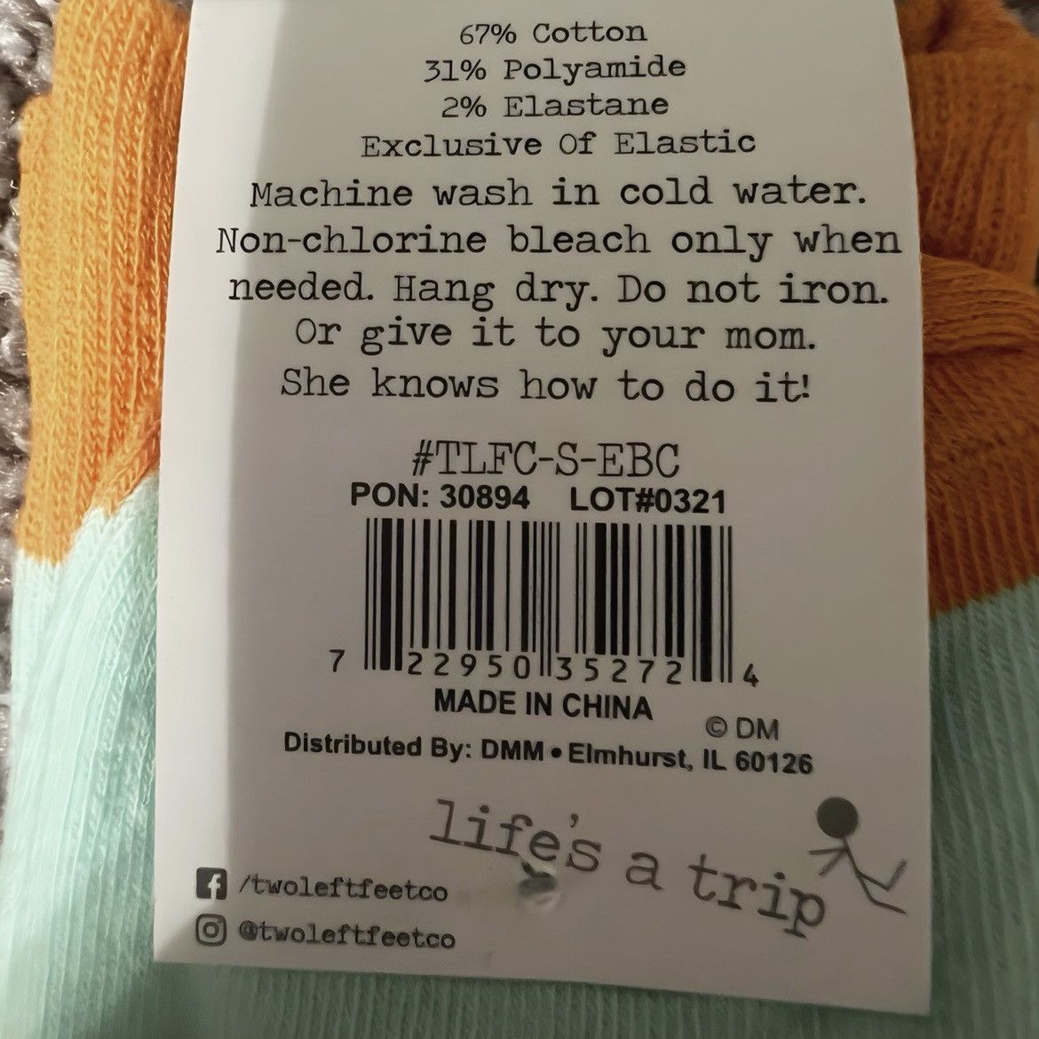 Other New ‘It Ain’t Easy Being Cheesy’ Adult Crew Socks Size ONE SIZE - 5 Thumbnail