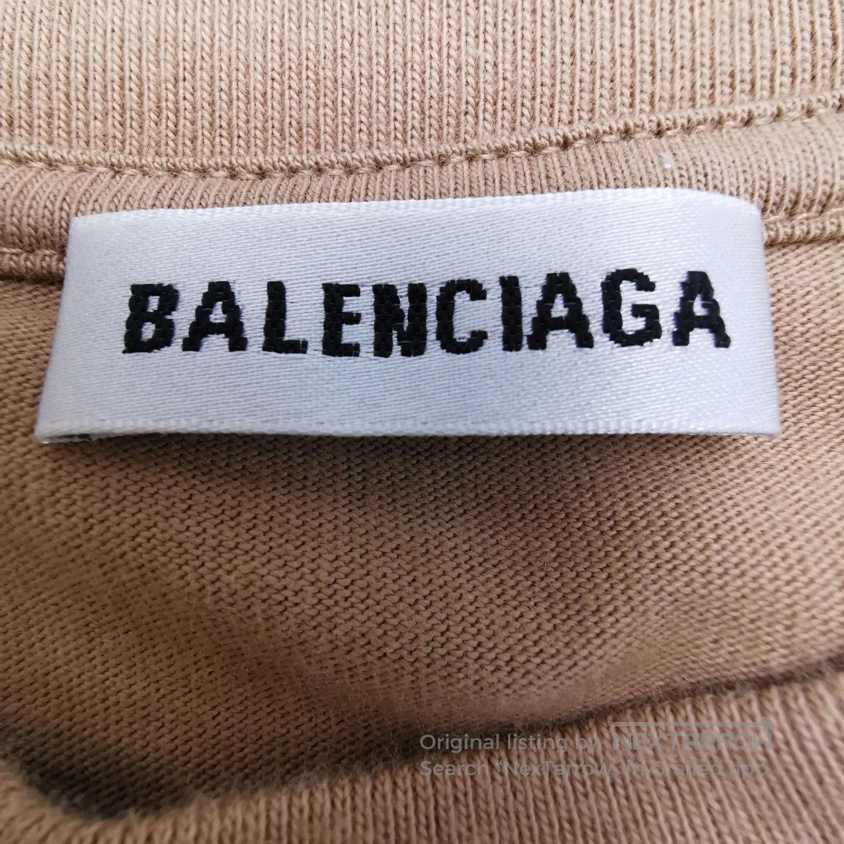 Balenciaga Balenciaga S Size Cotton Logo Crew Neck T. Size S / US 4 / IT 40 - 2 Thumbnail