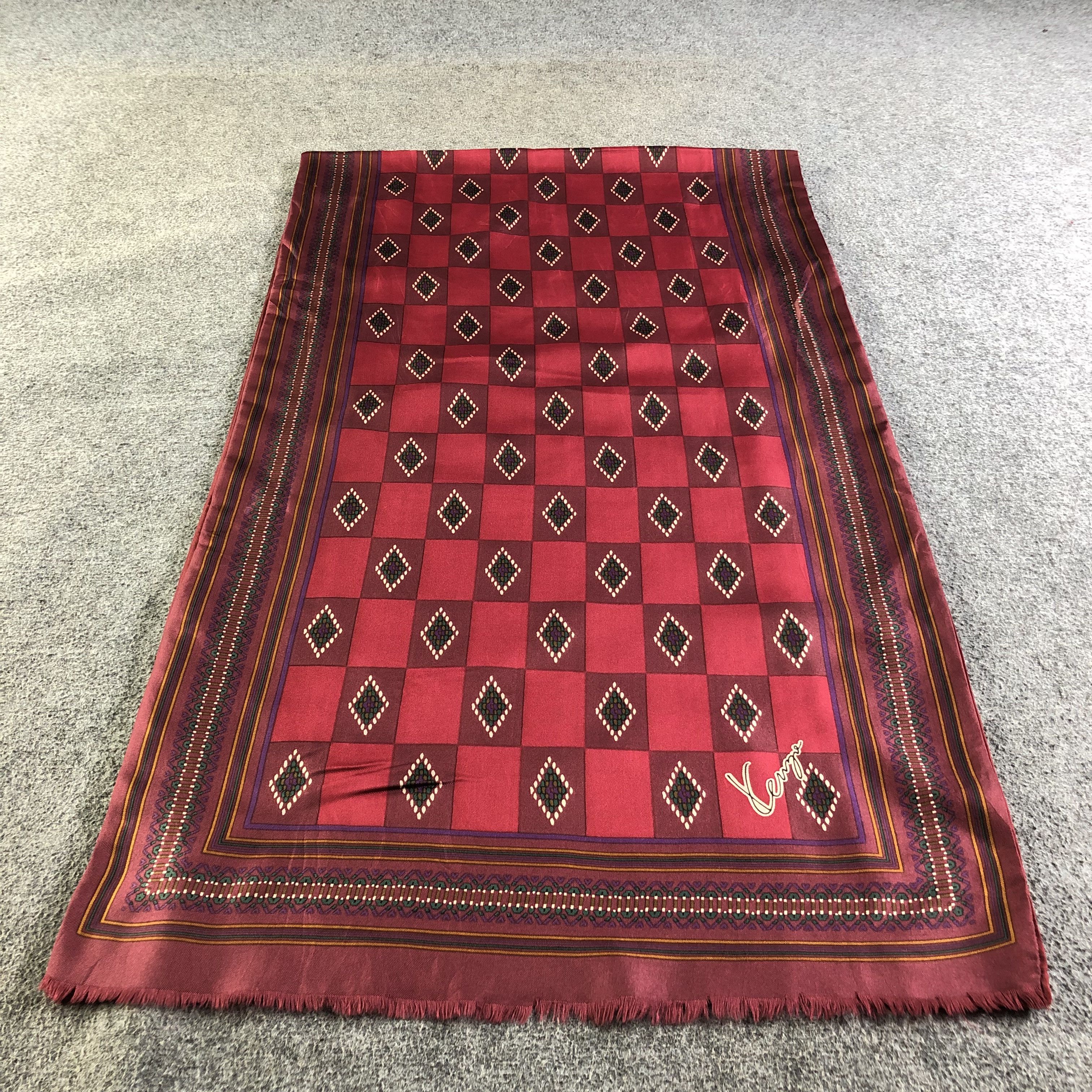 Kenzo Kenzo Silk Stole Scarf Muffler V2009 Size ONE SIZE - 2 Thumbnail