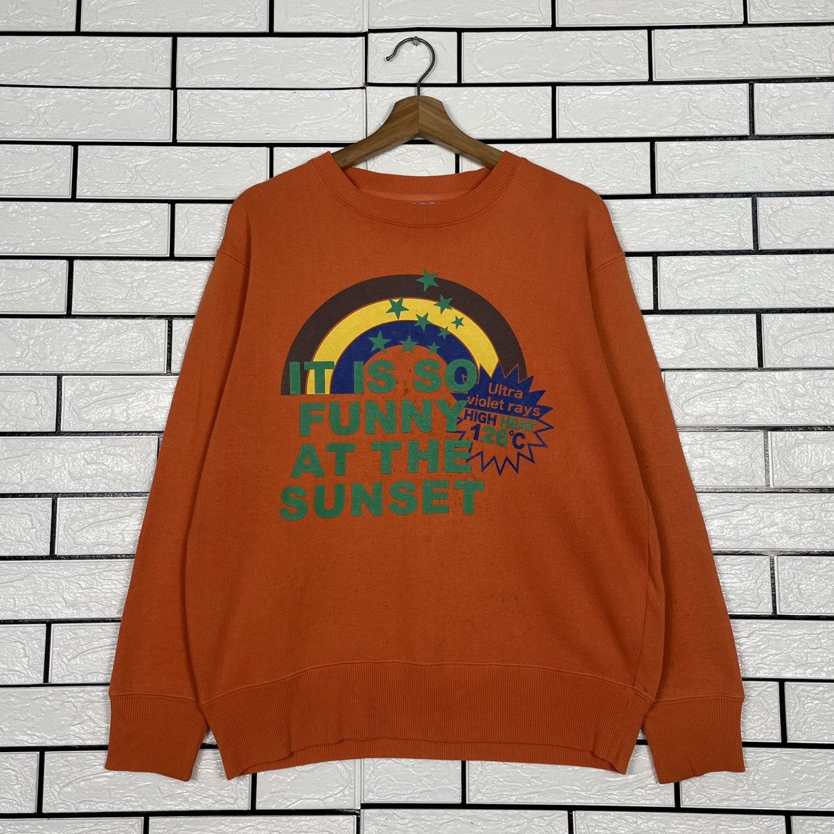 Other Vintage Oblo Design Sunset Orange Sweatshirt Size US M / EU 48-50 / 2 - 1 Thumbnail