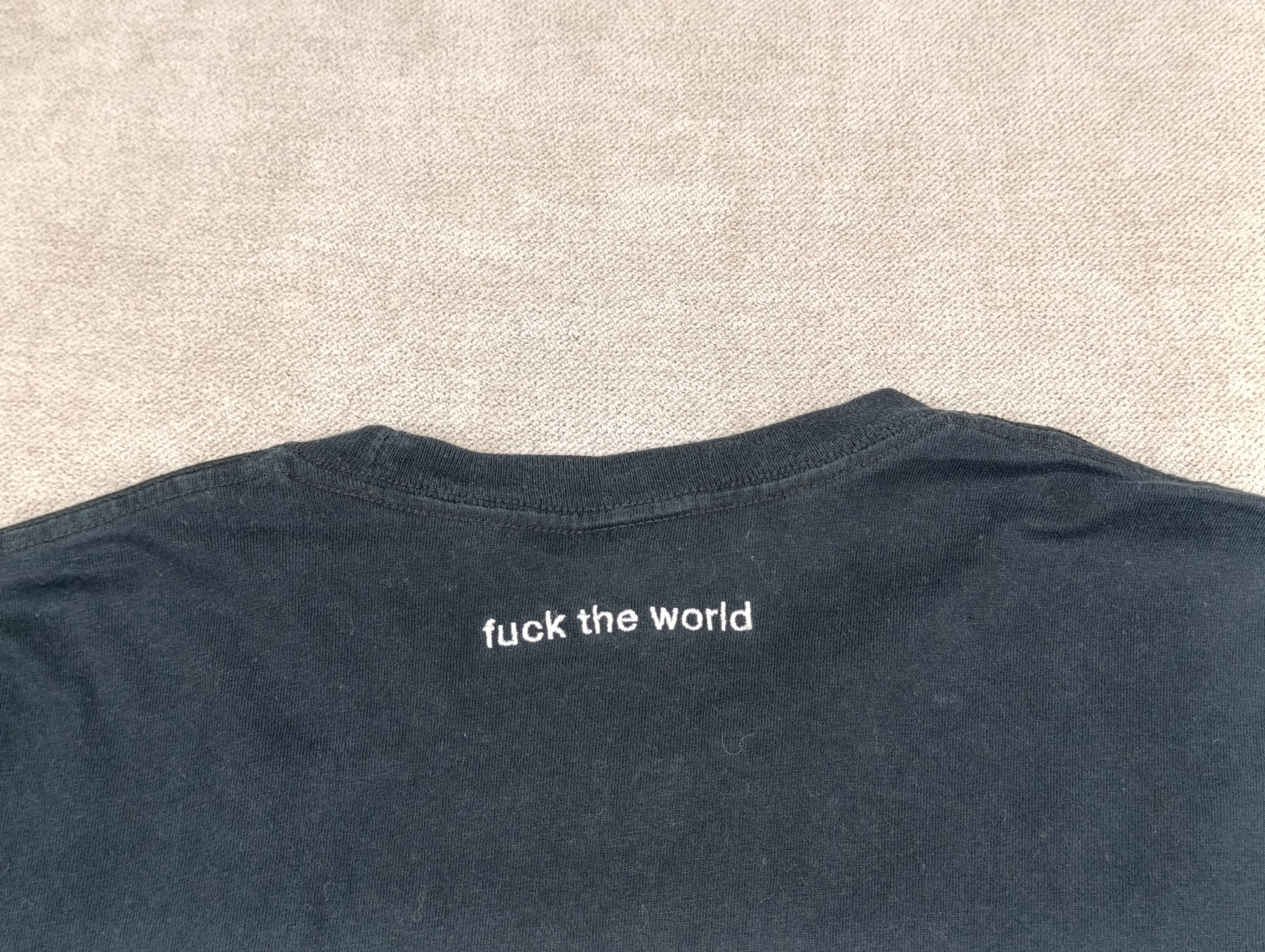 Supreme SUPREME MENS FUCK THE WORLD TEE BLACK Size US M / EU 48-50 / 2 - 11 Thumbnail