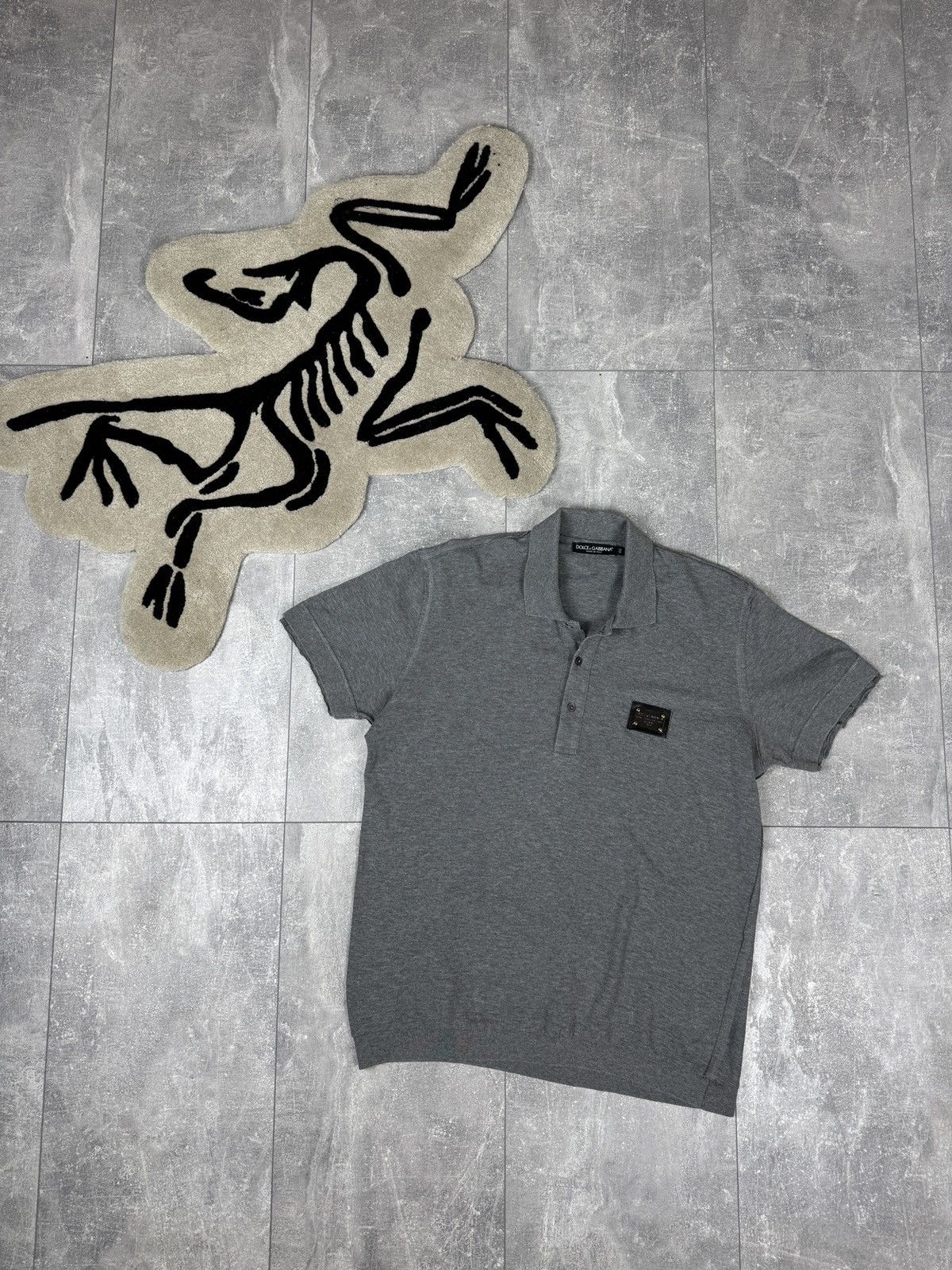 Dolce & Gabbana × Vintage Mens Vintage Dolce & Gabbana T-shirt luxury polos tee gray Size US M / EU 48-50 / 2 - 1 Thumbnail