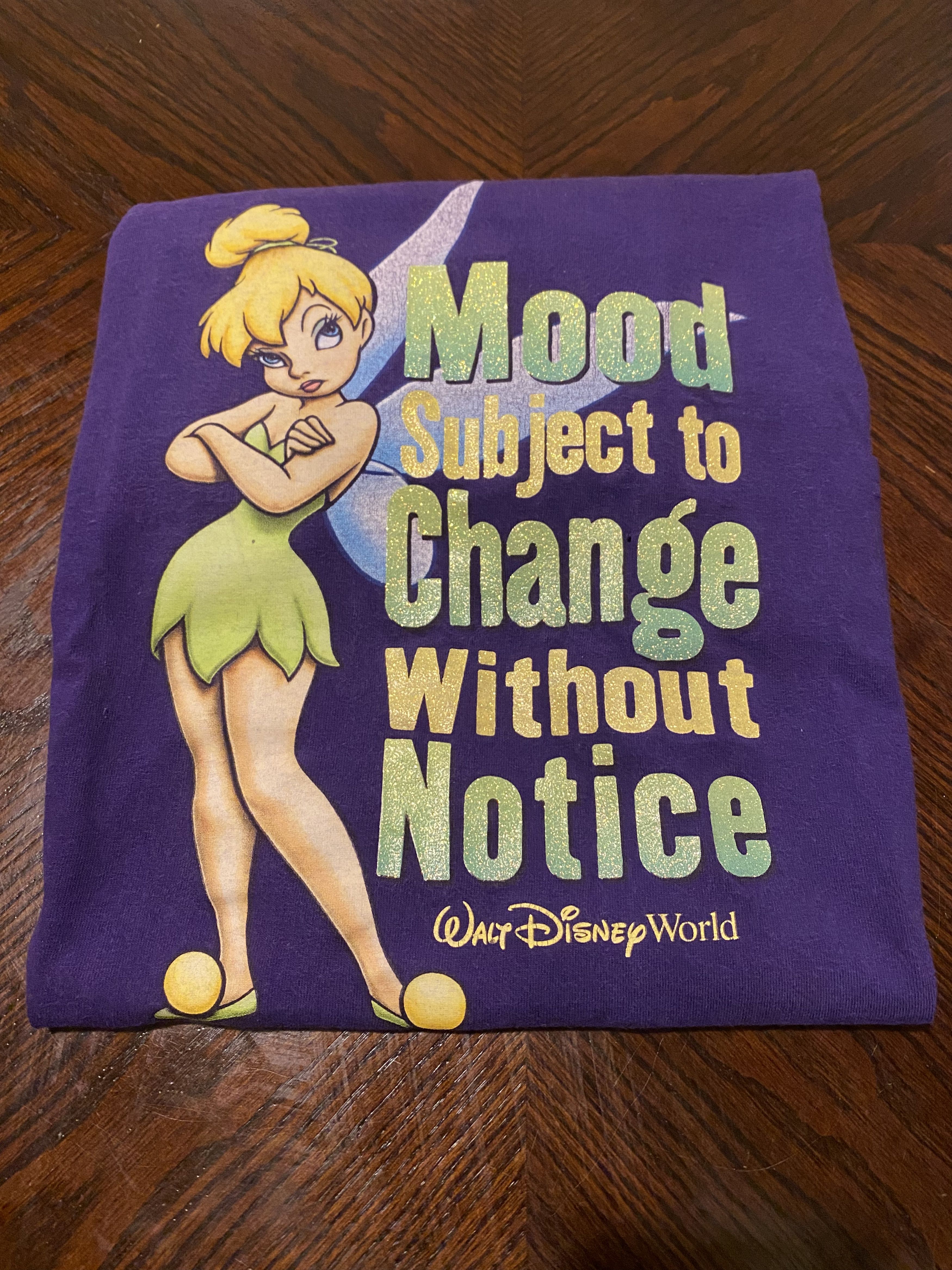 Disney Y2K Walt Disney World Tinkerbell Glitter Print Parody Size US L / EU 52-54 / 3 - 2 Thumbnail