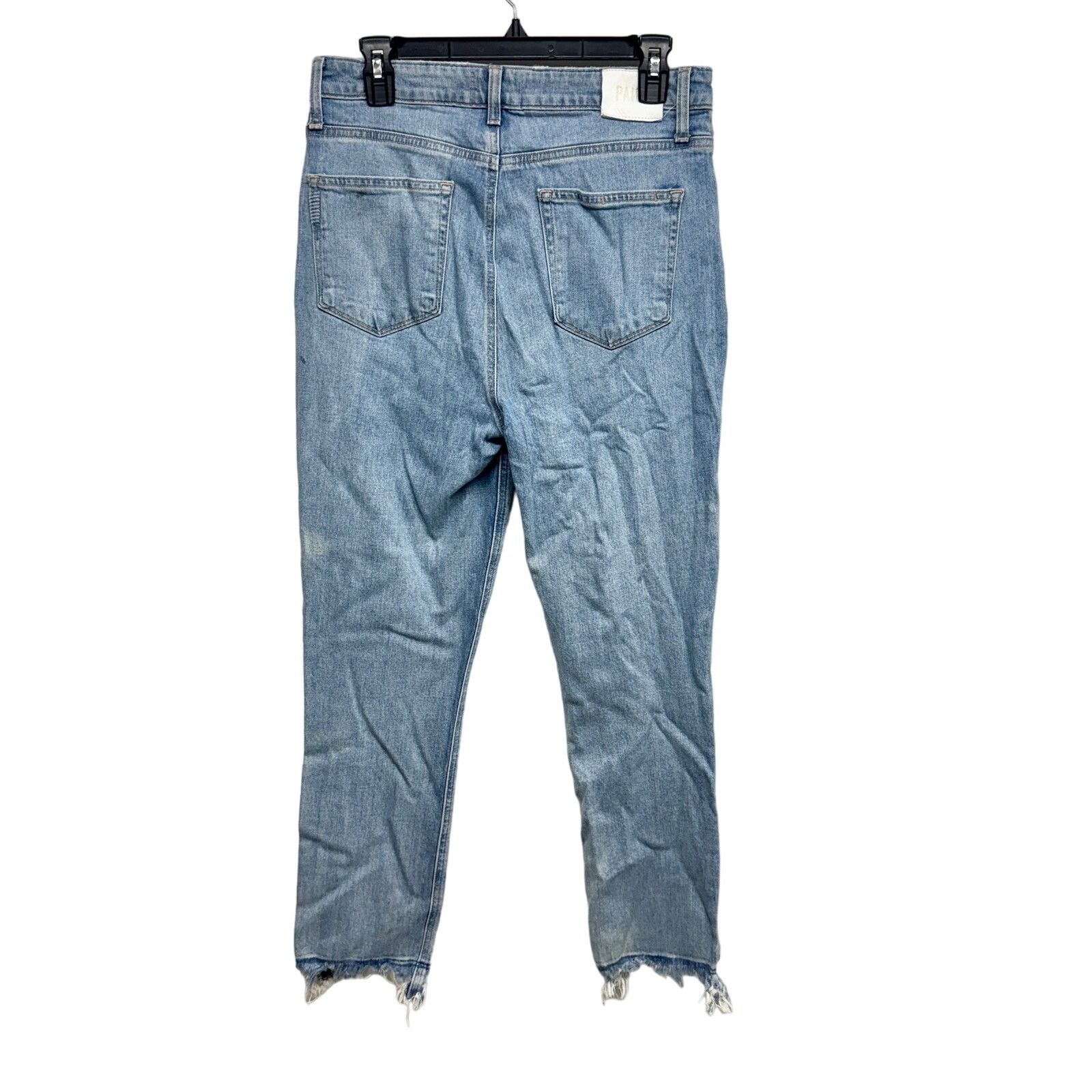 Paige PAIGE Sarah Slim w/ Raw Details Laken Distressed Jeans 31 Size 31" - 5 Thumbnail