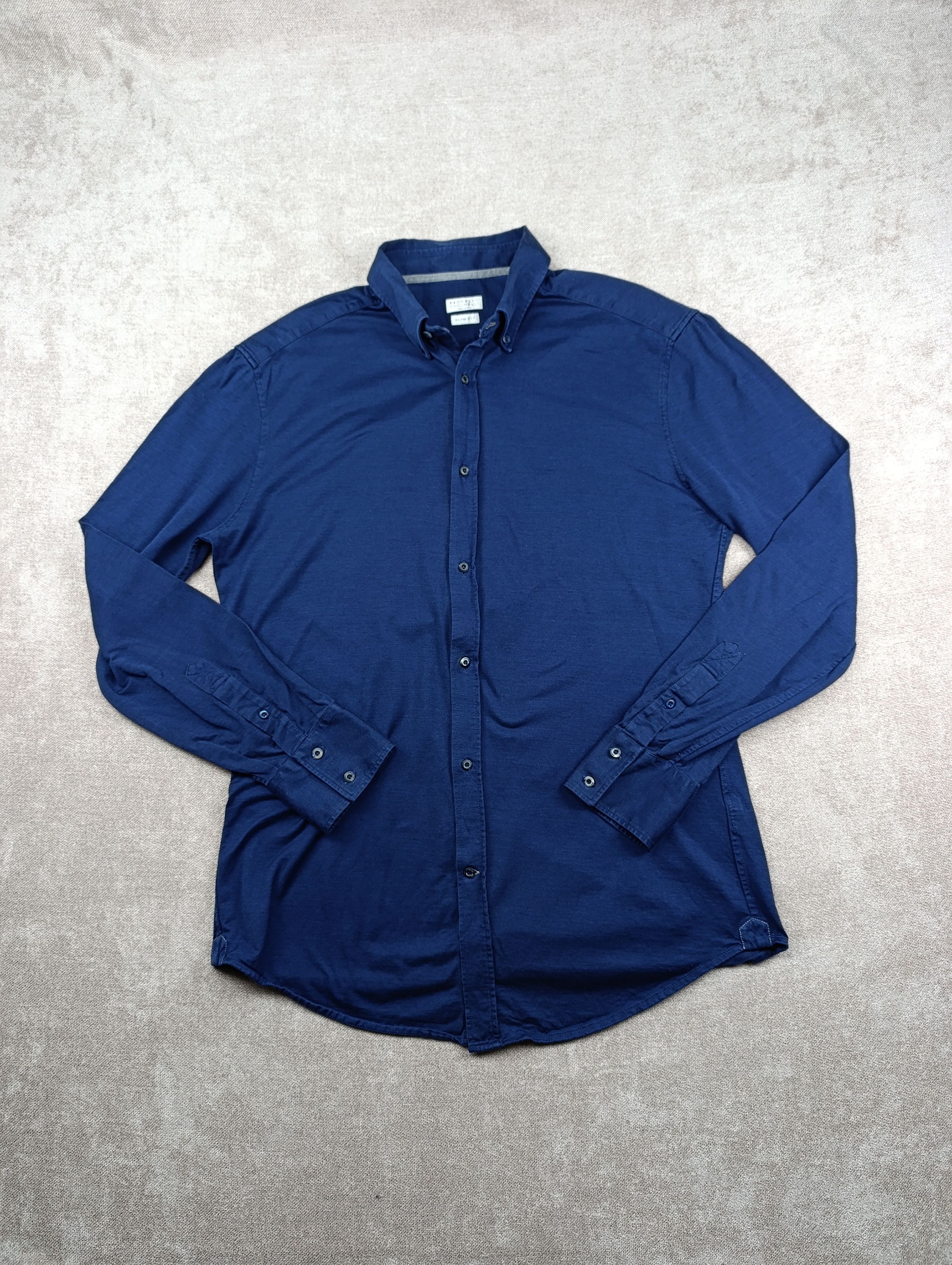 Brunello Cucinelli Brunello Cucinelli Mens Cotton Slim Fit Shirt Size XL Size US XL / EU 56 / 4 - 1 Thumbnail