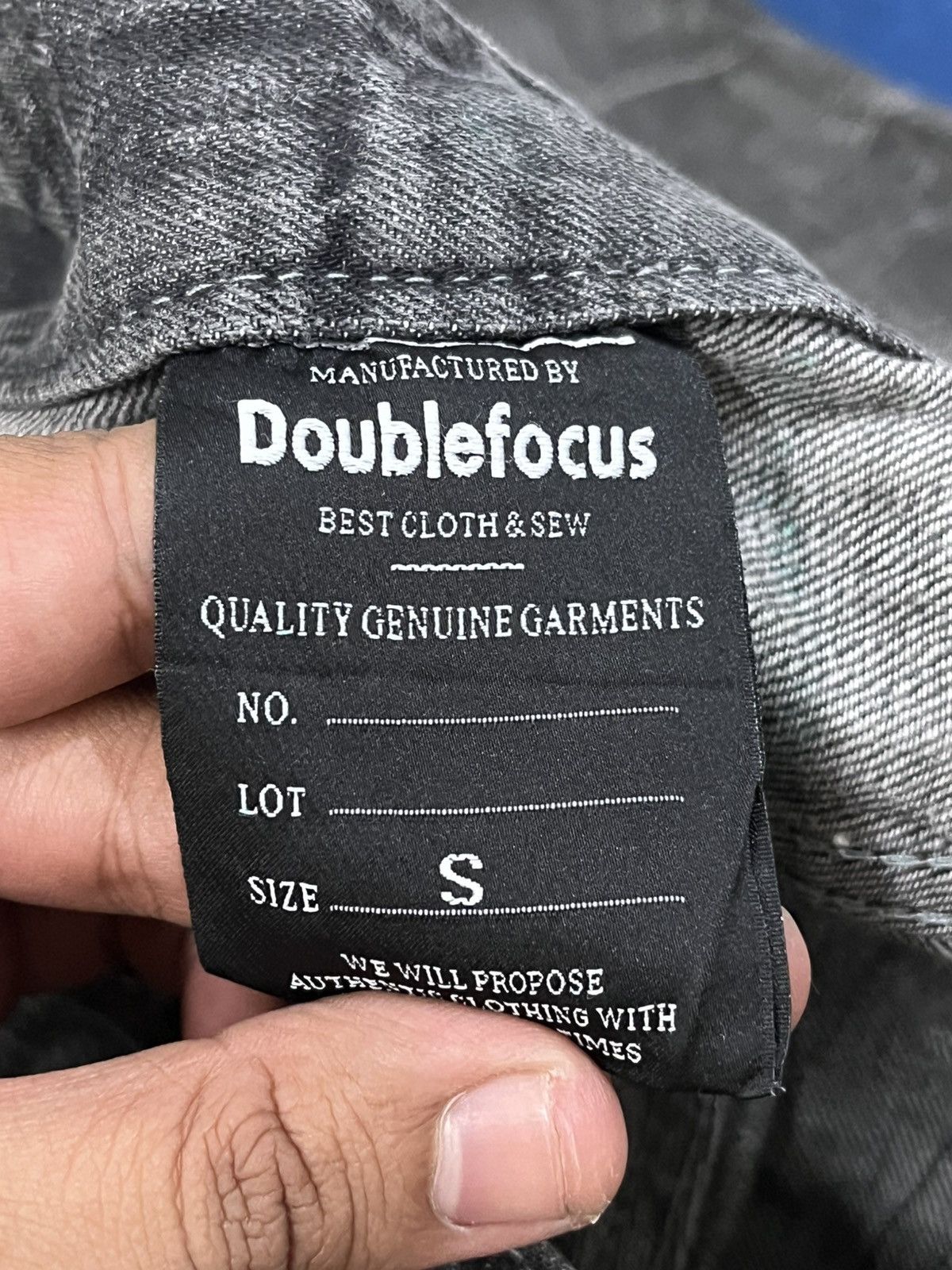 Le Grande Bleu (L.G.B.) Vintage Double Focus Punk Denim Size US 31 - 14 Thumbnail
