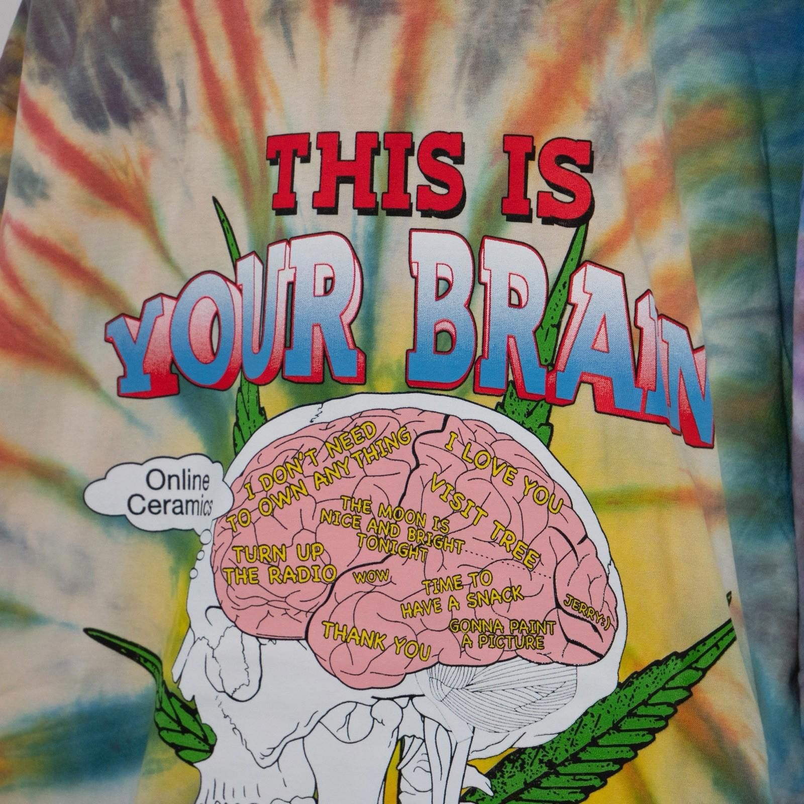Online Ceramics Online Ceramics This Is Your Brain On Drugs Tie Dye Shirt L Size US L / EU 52-54 / 3 - 4 Thumbnail