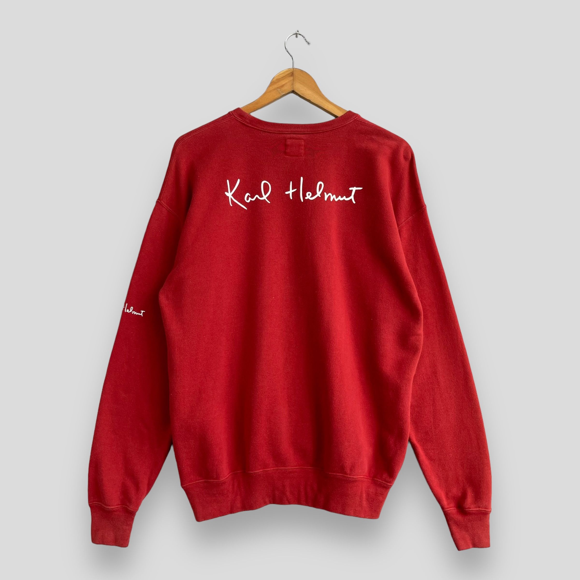 Karl Helmut × Vintage Vintage KARL HELMUT Paris Back Hit Spellout Sweatshirt Size US M / EU 48-50 / 2 - 1 Thumbnail