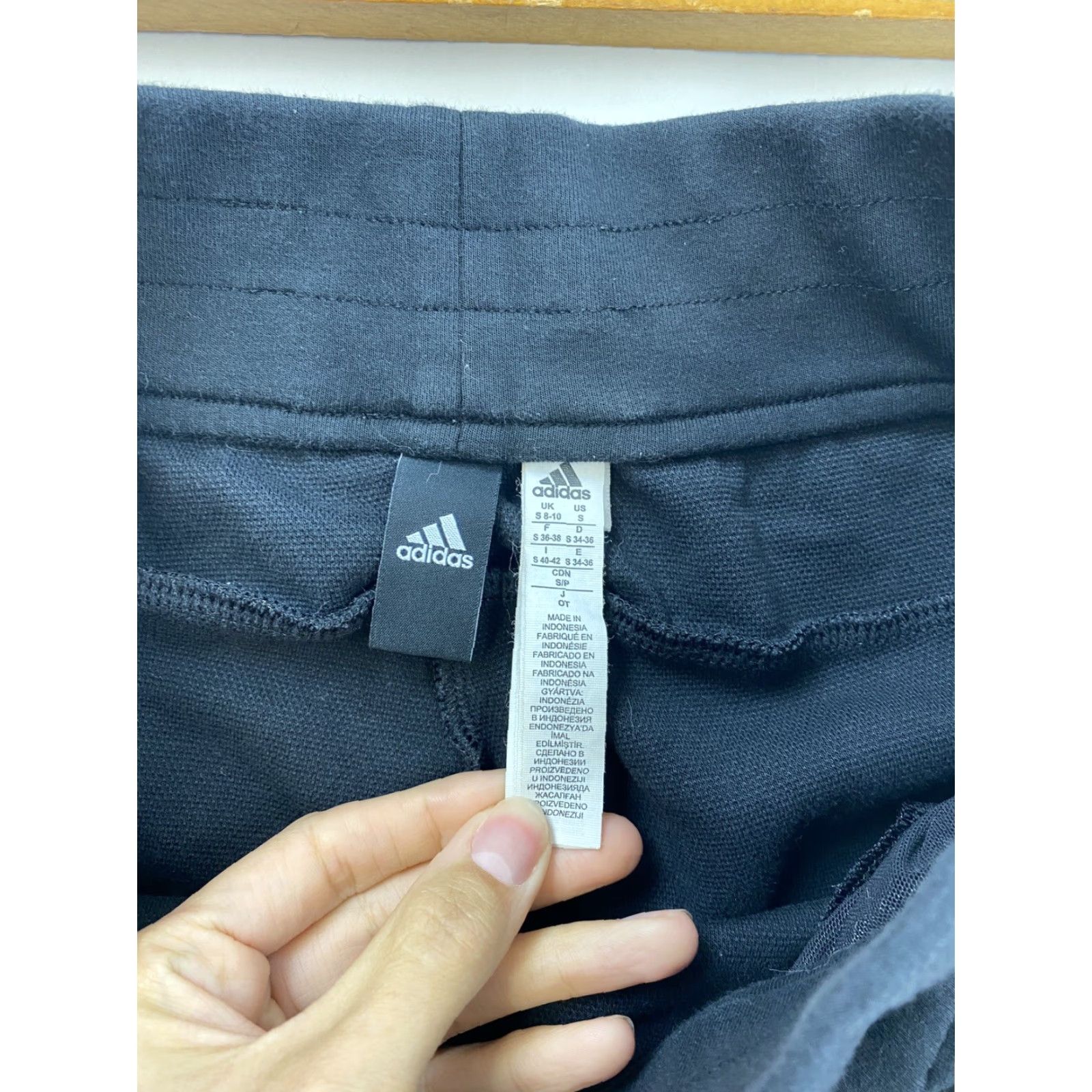 Adidas Adidas Sweatpants Women Small Black Skinny Pants Activewear S Black Skinny Womens Size 28" / US 6 / IT 42 - 3 Thumbnail