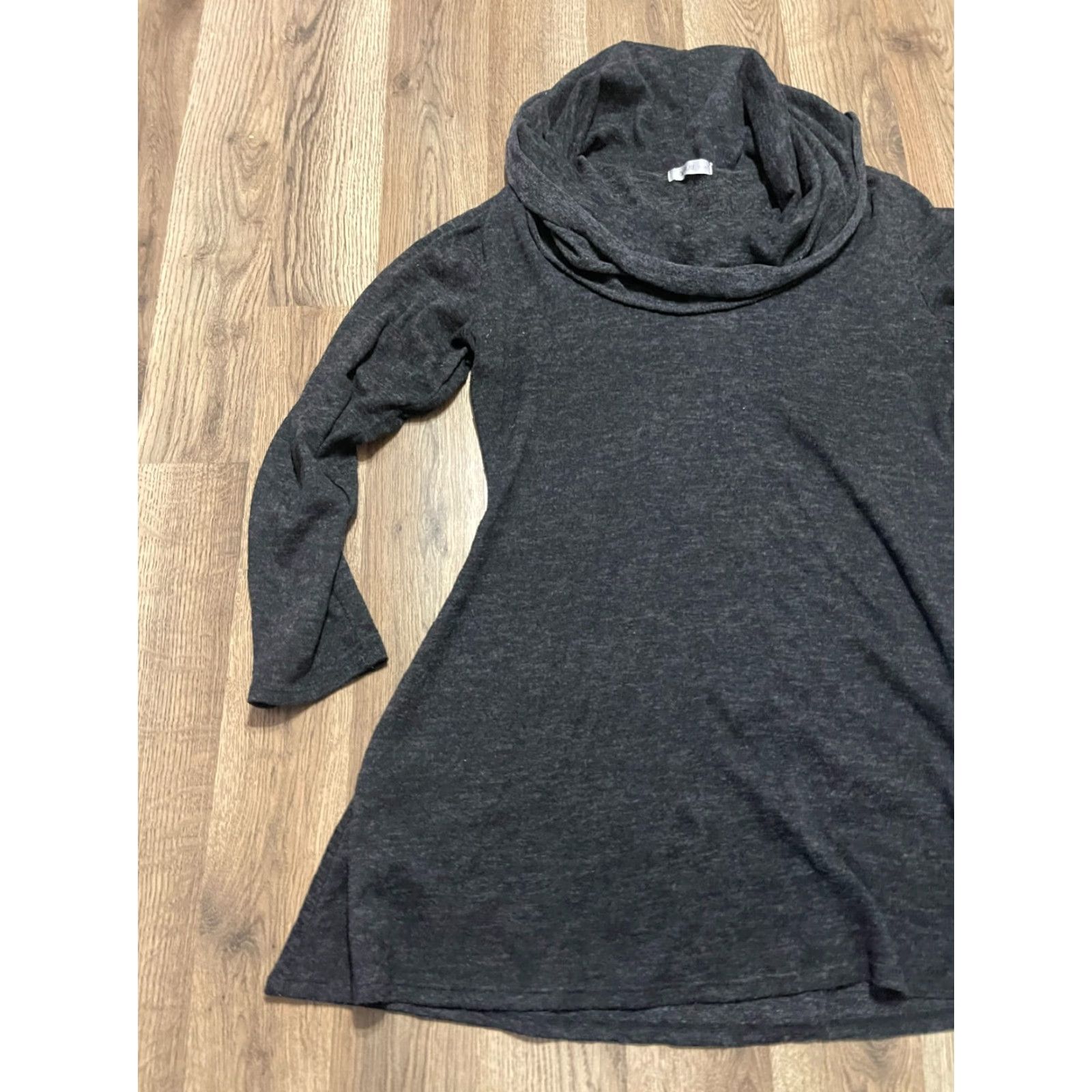 Vintage Doublju Sweater Shirt Women's XL Black Long Sleeve Turtleneck Pullover Casual Knit, Regular Fit, Solid, Fall Spring Summer, Womens Size XL / US 12-14 / IT 48-50 - 3 Thumbnail