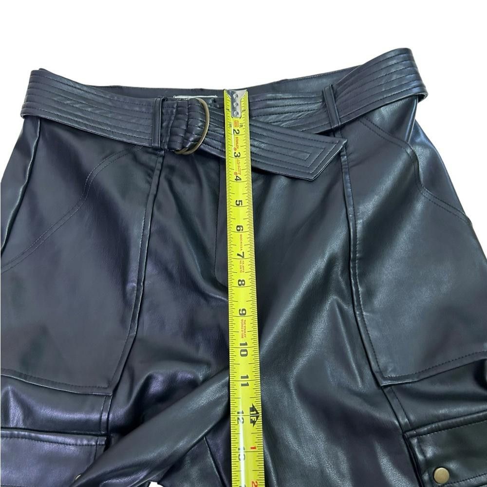 Designer Jason Wu l NWT Vegan Leather Cargo Pants Size 8 Size 30" / US 8 / IT 44 - 4 Thumbnail