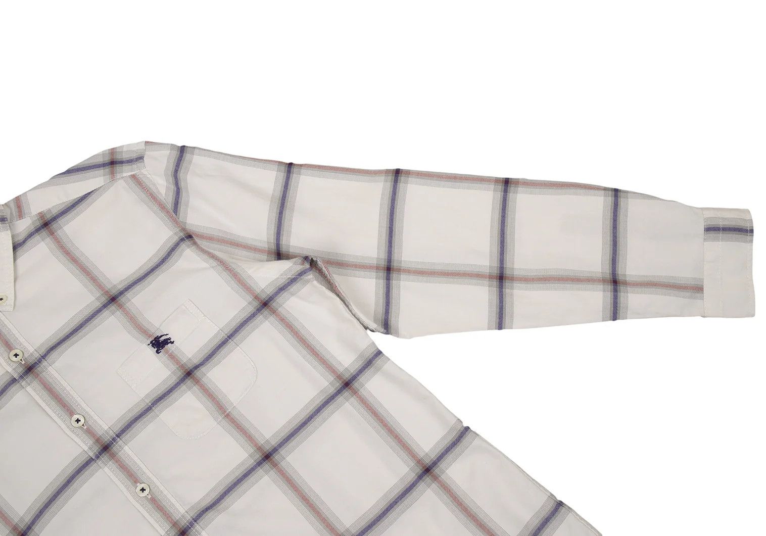 Burberry Check Button-Down Shirt in Light Gray with Check Pattern Size US M / EU 48-50 / 2 - 8 Thumbnail