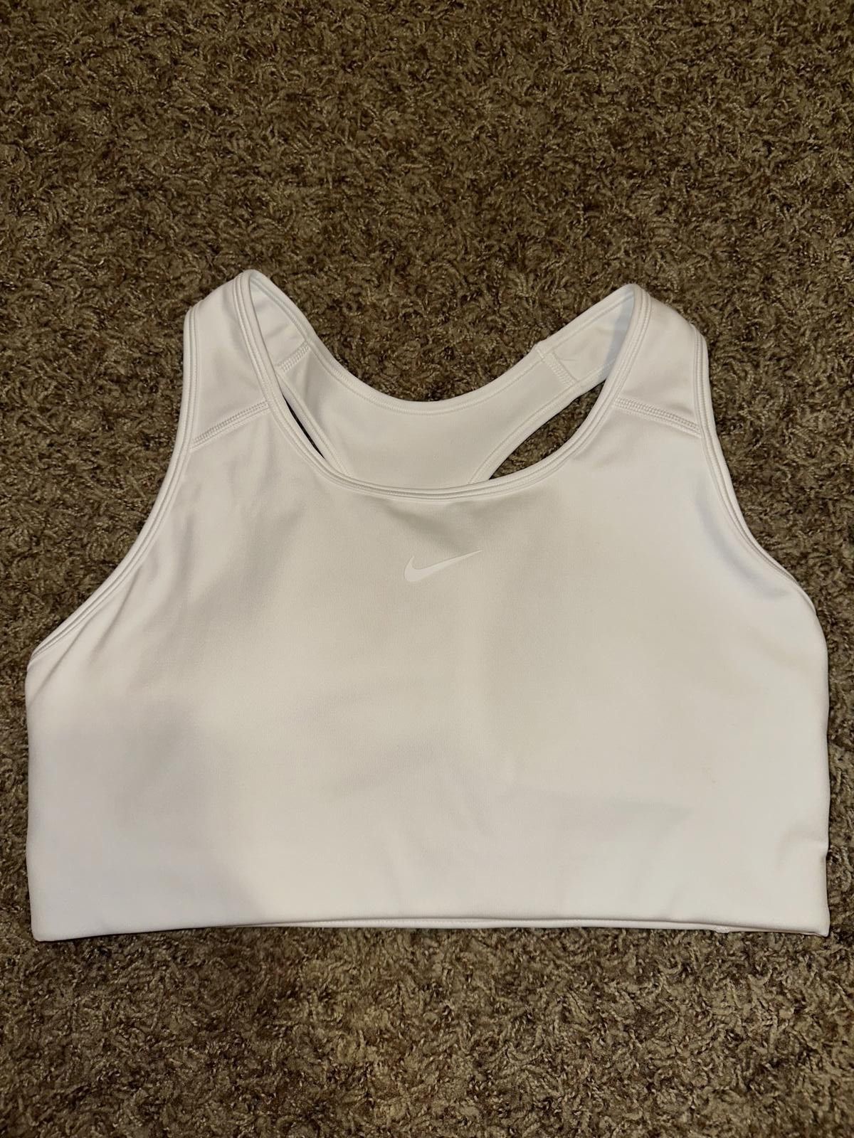 Nike Nike Pro Women’s Classic White Sports Bra Size ONE SIZE - 1 Thumbnail