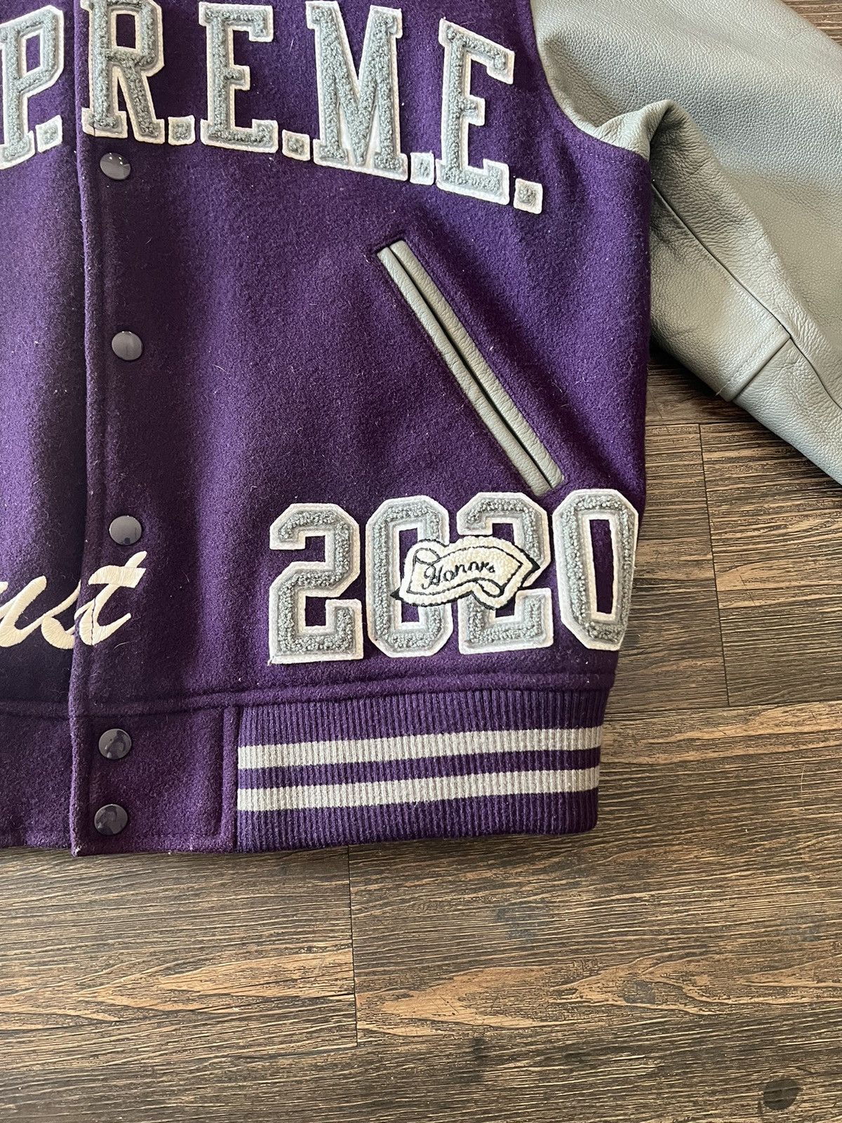 Supreme Supreme King hooded varsity jacket Size US M / EU 48-50 / 2 - 3 Thumbnail