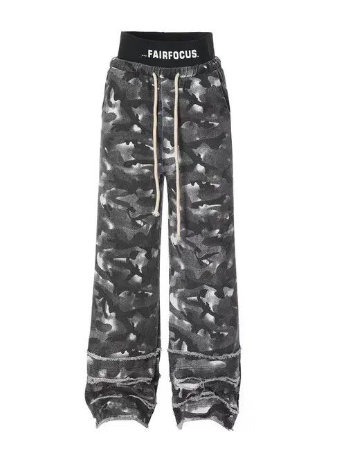 VIBE Camouflage High Street Vintage Loose Casual Jeans Size US 31 - 6 Thumbnail