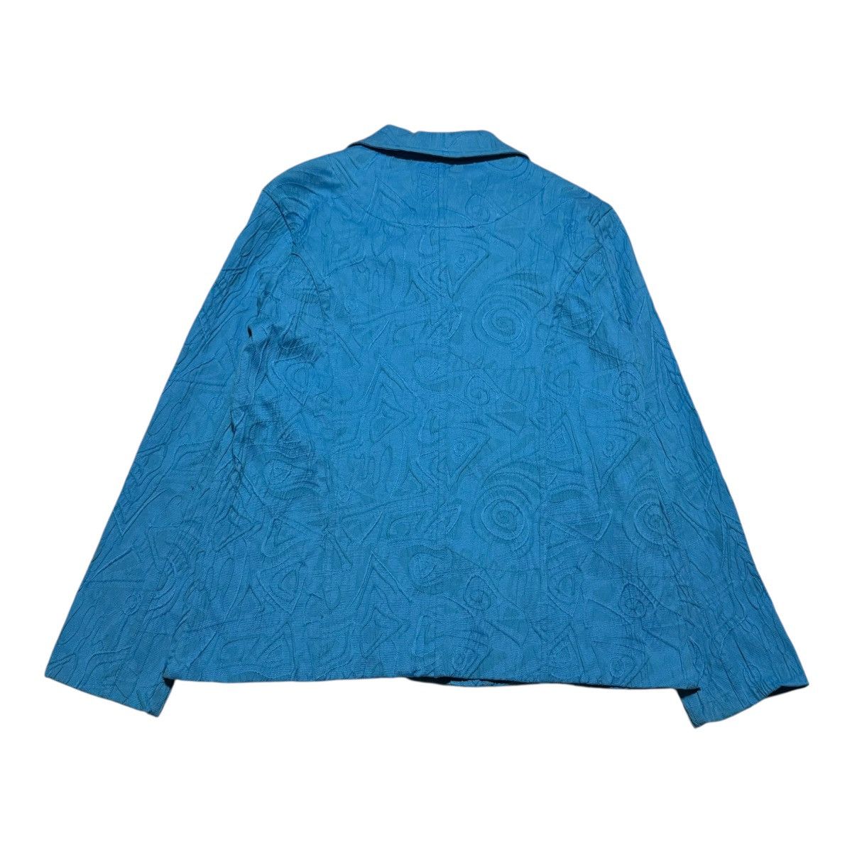 Other KAKTUS Blue Geometric Patterned Button Jacket Women's Medium Size M / US 6-8 / IT 42-44 - 3 Thumbnail