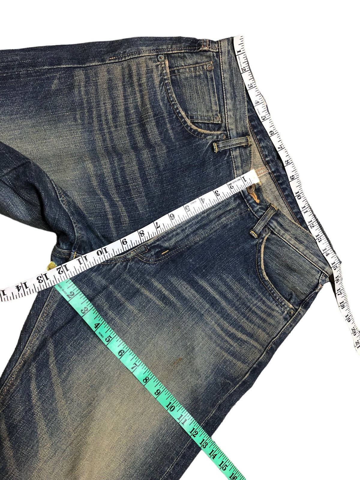 Edwin BAGGY WIDE LEG RUSTY BLUE SELVEDGE DENIM Size US 30 / EU 46 - 9 Thumbnail
