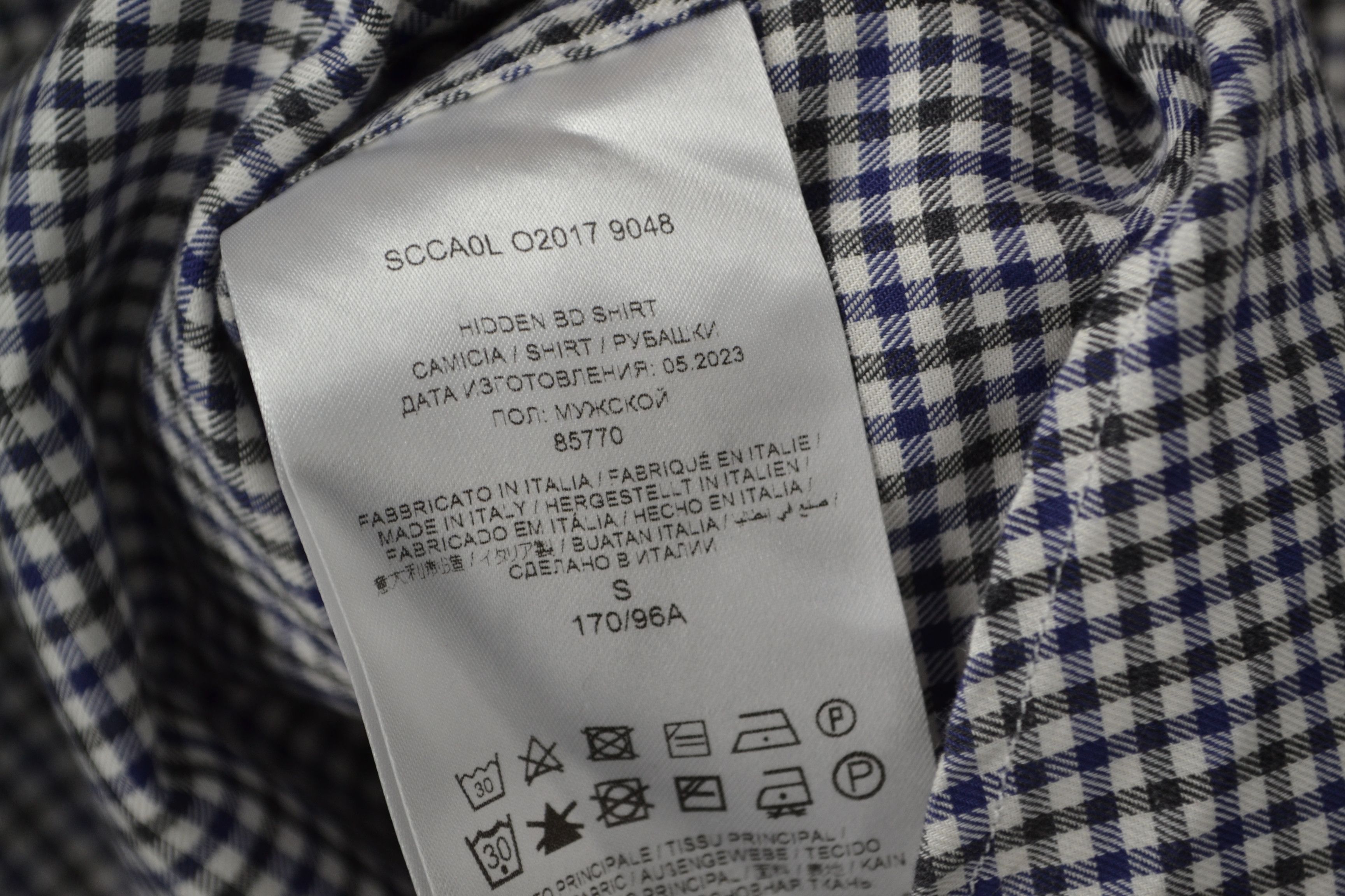 Brioni Brioni S size Button Up Cotton Check Shirt Size US S / EU 44-46 / 1 - 9 Thumbnail