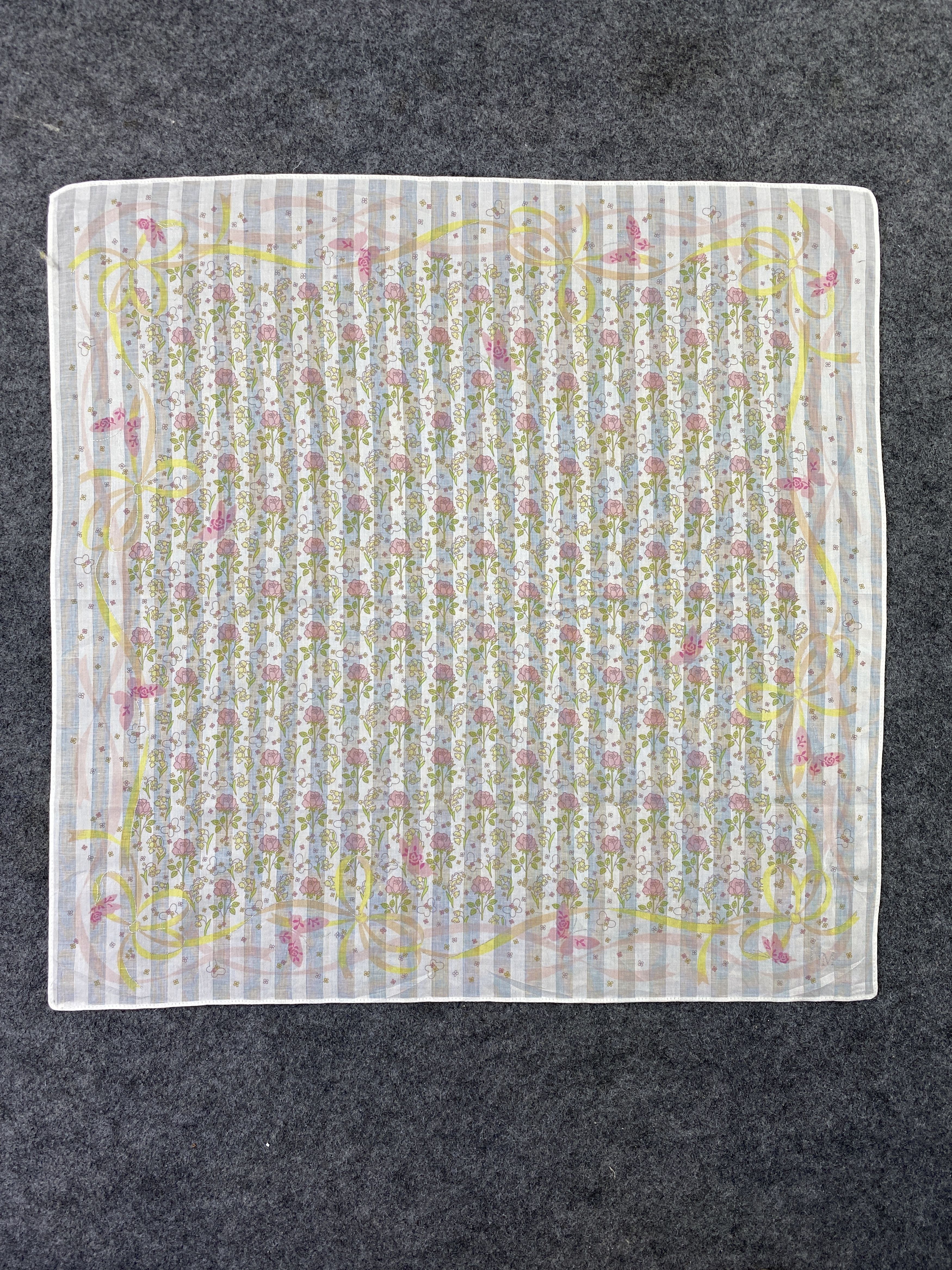 Hanae Mori × Vintage Hanae Mori Handkerchief / Bandana / Neckerchief-B213 Size ONE SIZE - 3 Thumbnail