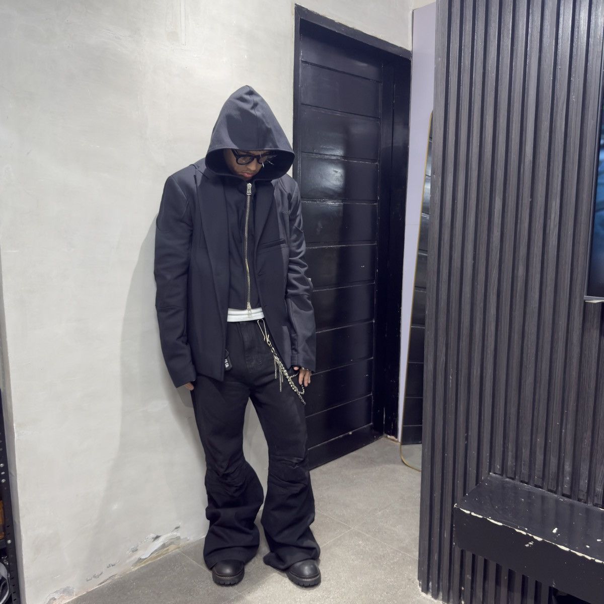 Hood By Air Rare Hood By Air Hooded Vest Playboi Carti Vamp Punk Look Size 50R - 18 Thumbnail