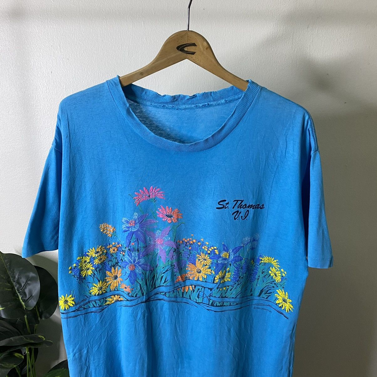 Vintage Vintage 1990s Saint Thomas Virgin Island Tee Size US L / EU 52-54 / 3 - 2 Thumbnail