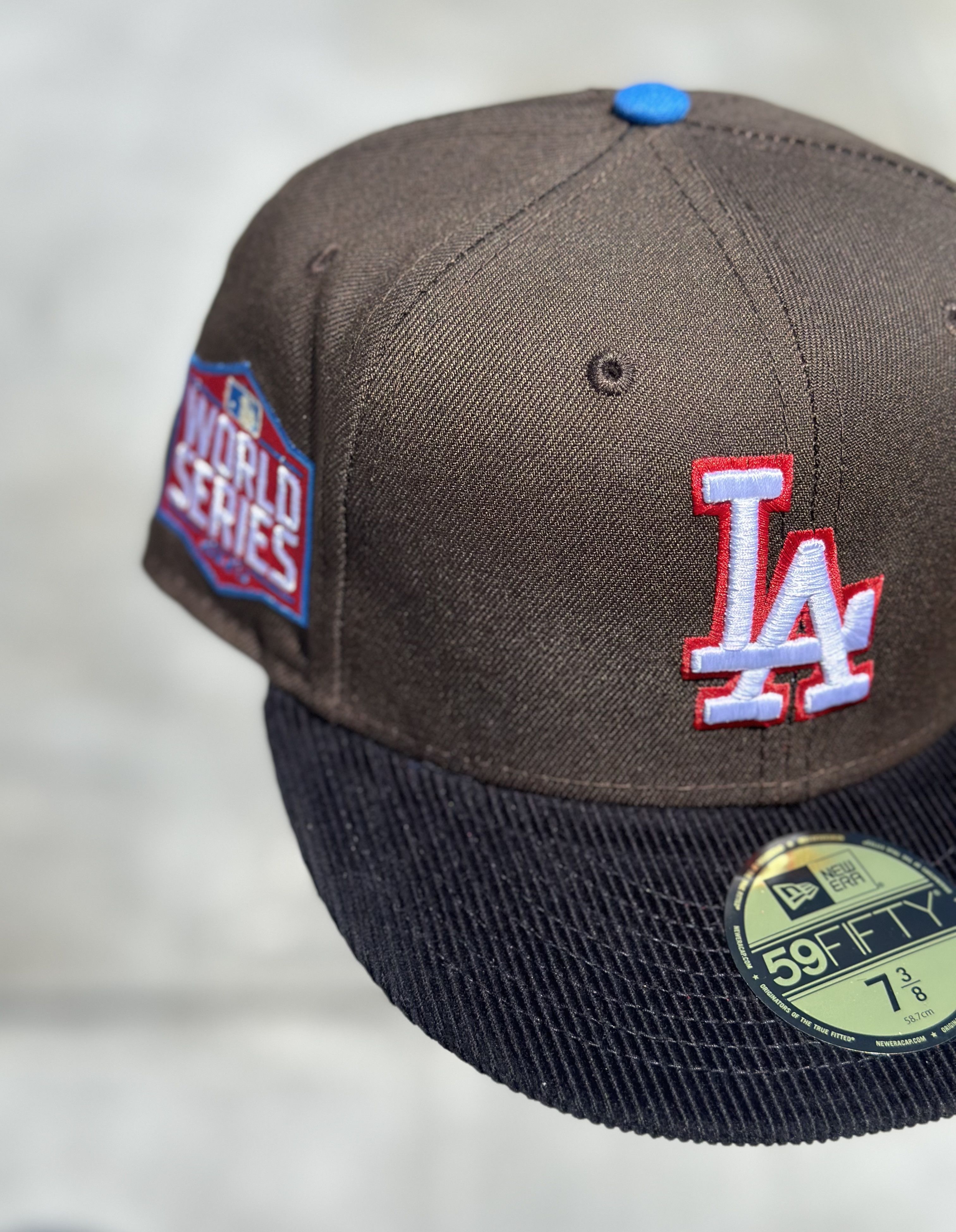 New Era 7 3/8 LA Dodgers 2020 World Series Patch Size ONE SIZE - 1 Thumbnail
