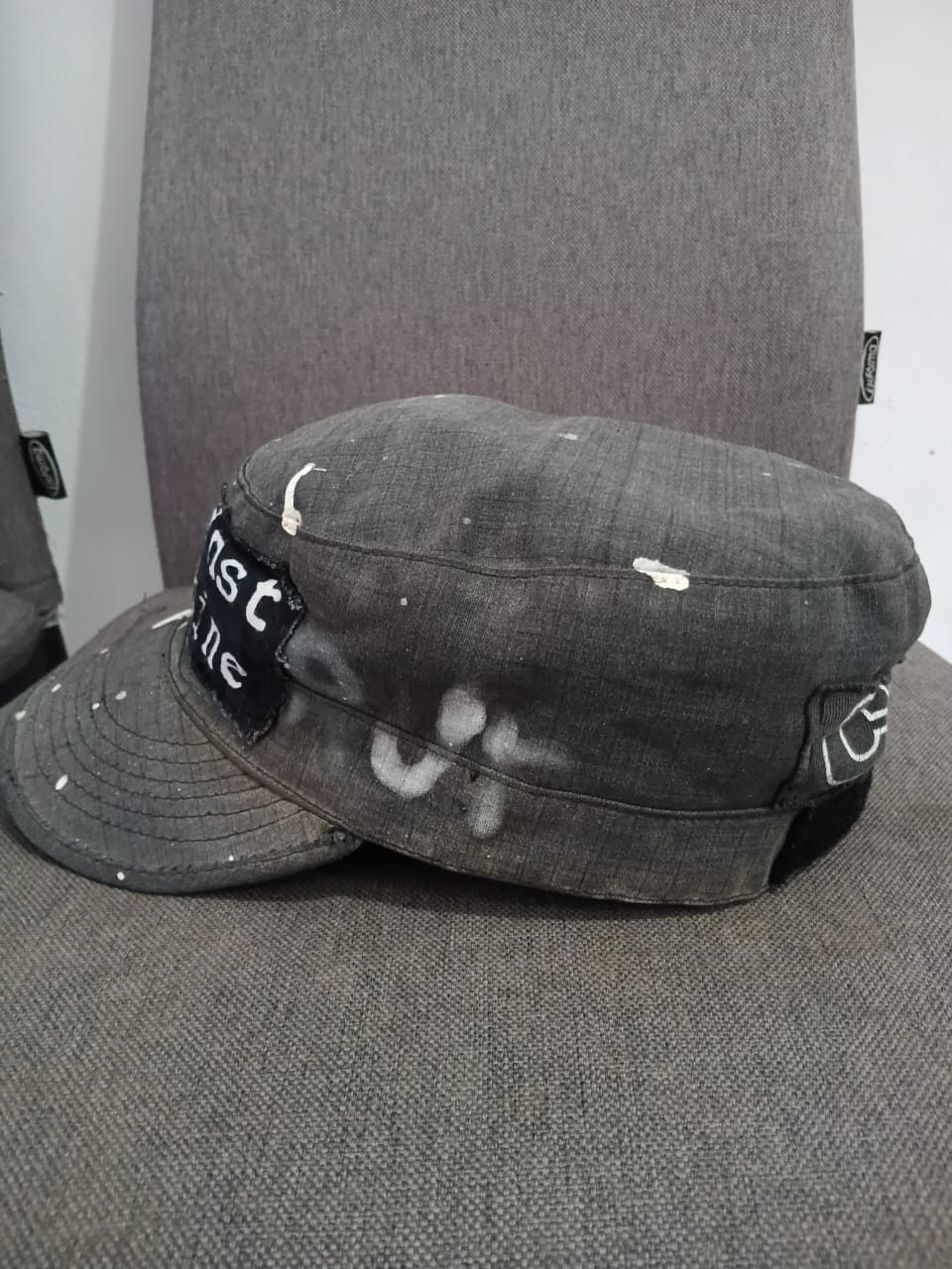 Handmade × If Six Was Nine × Rage Against The Machine Distressed faded Rage Against The Machine custom Cap Size ONE SIZE - 3 Thumbnail